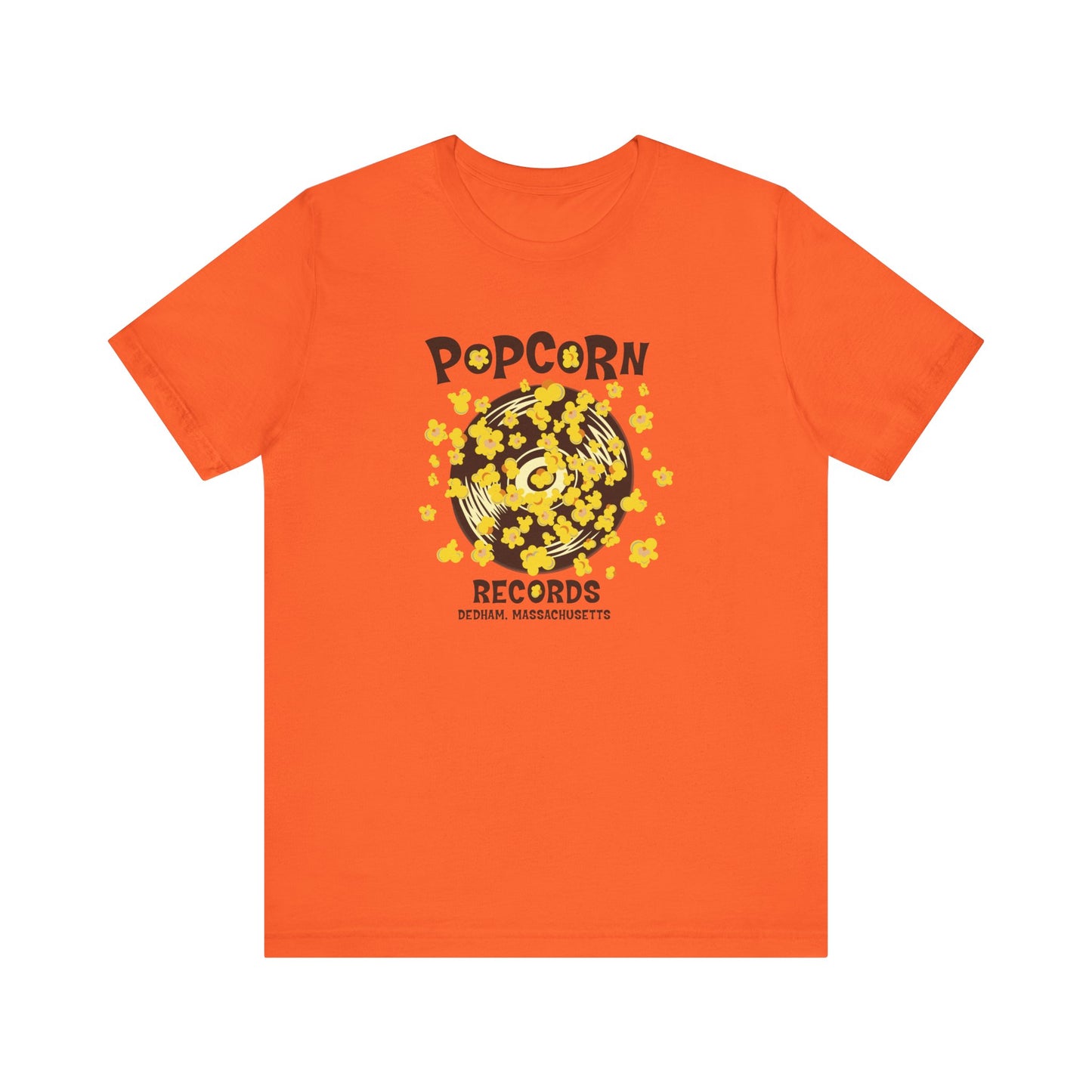 Popcorn Records Unisex Jersey Short Sleeve Tee