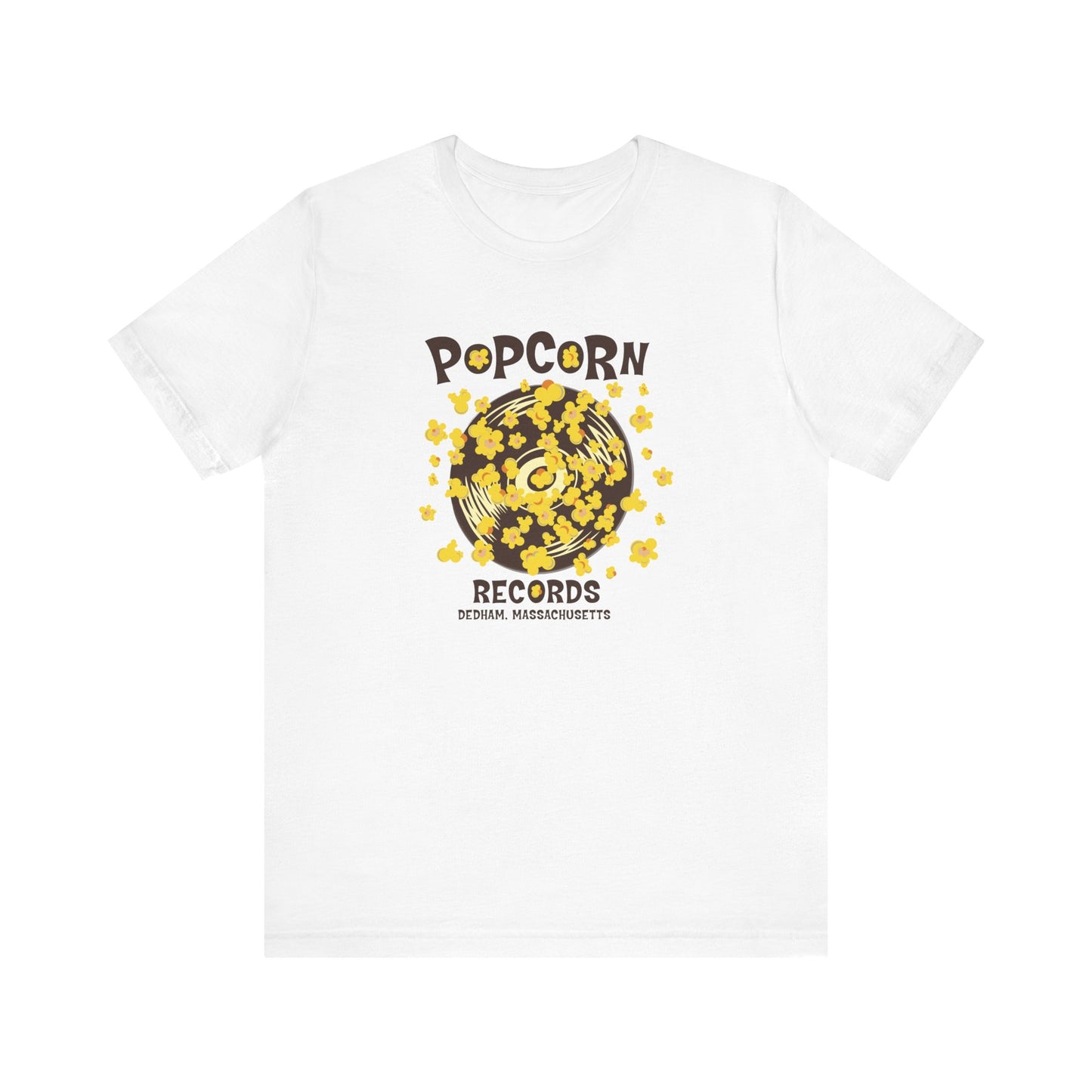 Popcorn Records Unisex Jersey Short Sleeve Tee