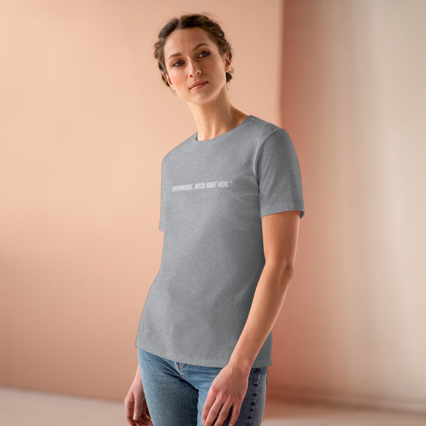 The Witch's Movie Coven "Supermodel. Witch. Right Here." Women's Premium Tee