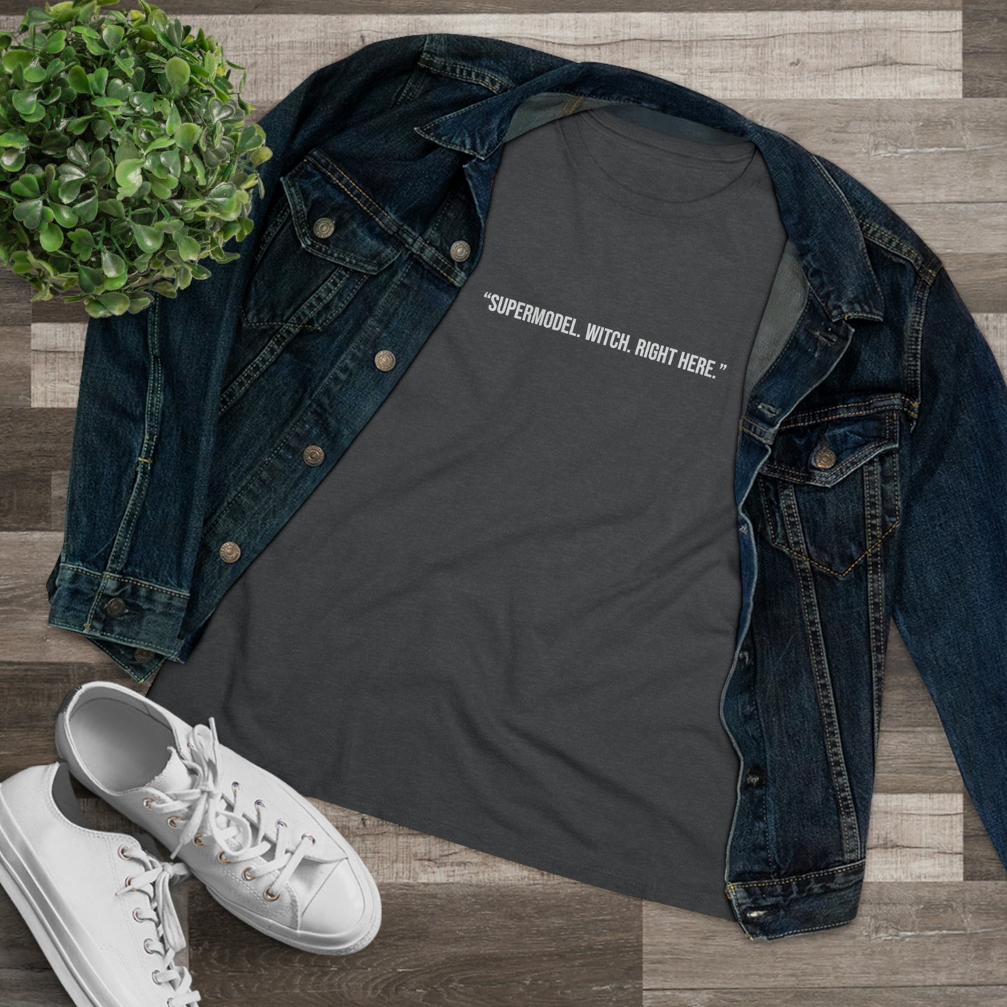 The Witch's Movie Coven "Supermodel. Witch. Right Here." Women's Premium Tee