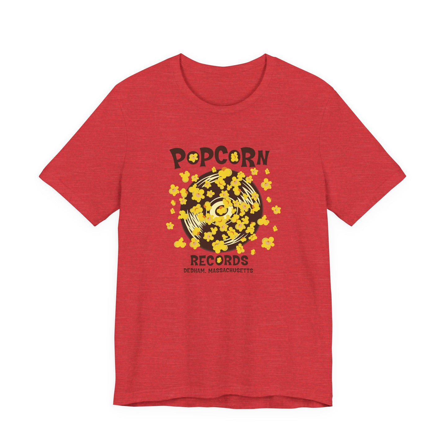 Popcorn Records Unisex Jersey Short Sleeve Tee