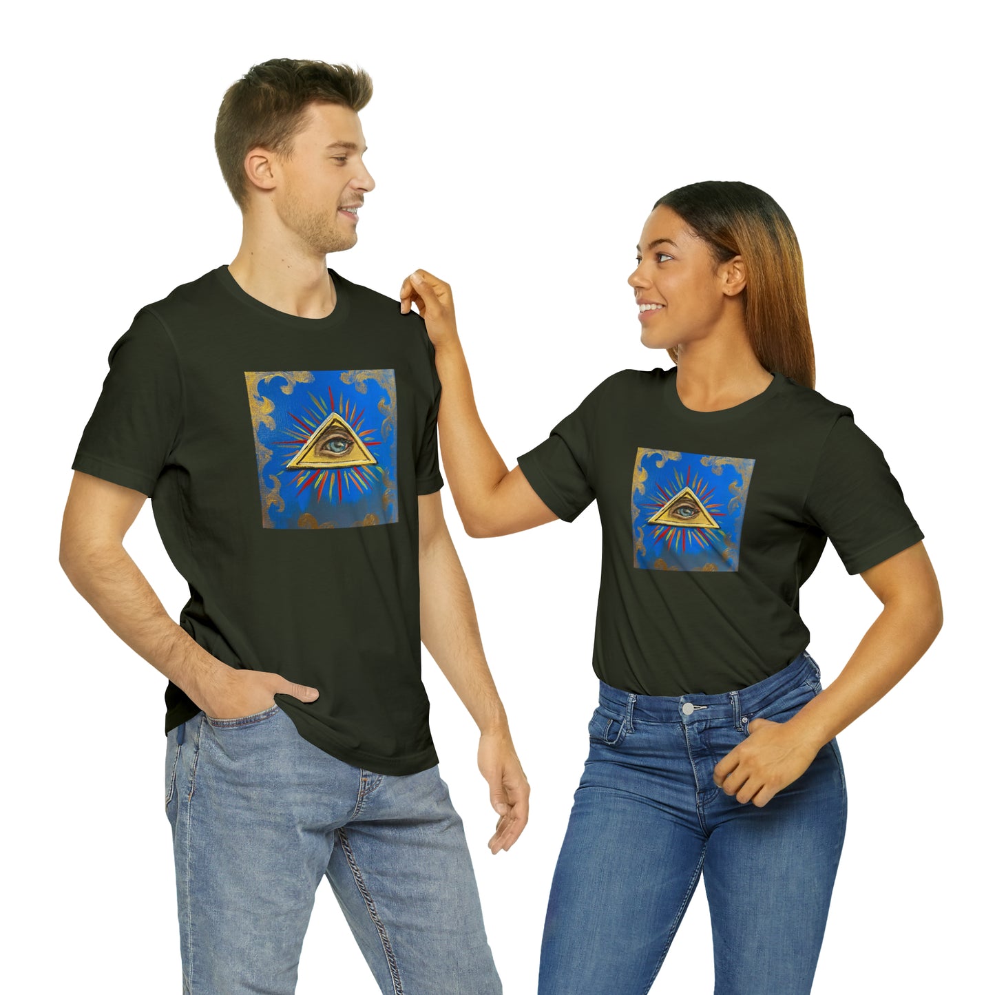 Scared & Alone Richard Lael's "All-Seeing Eye" Unisex Gallery Tee