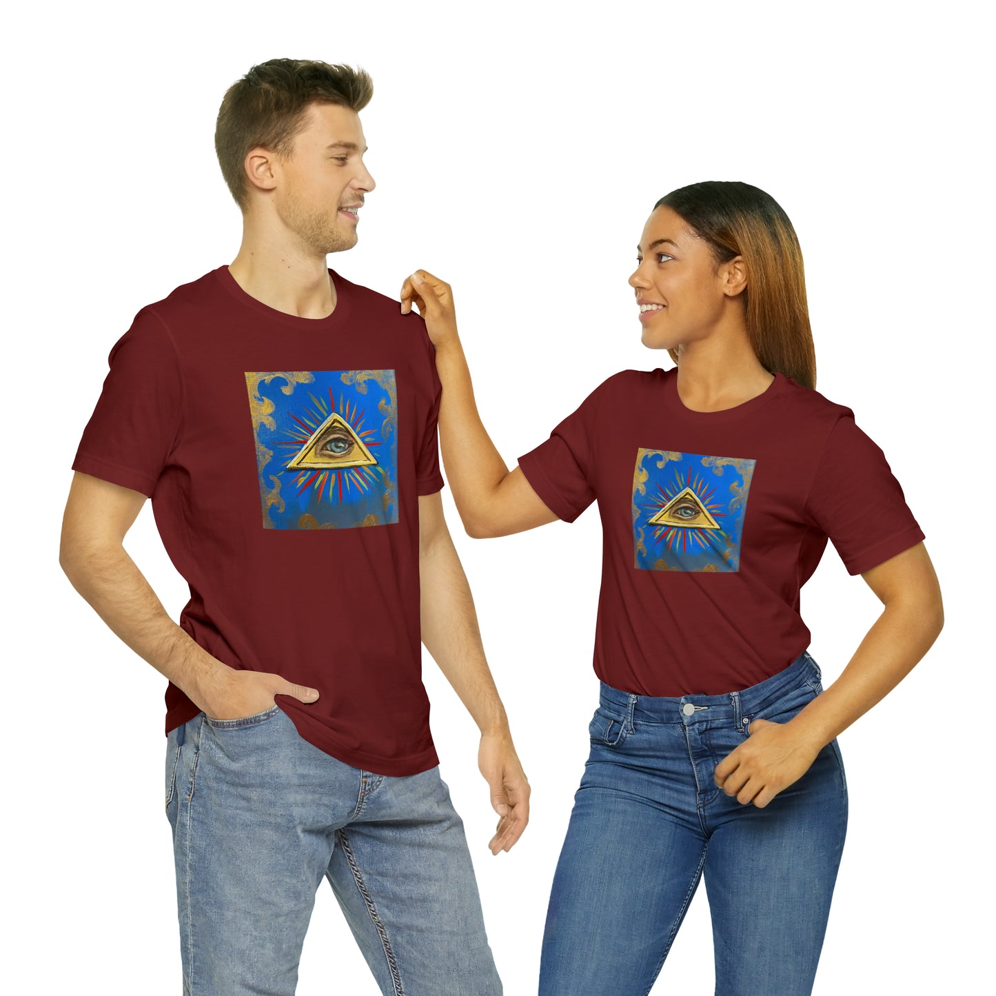 Scared & Alone Richard Lael's "All-Seeing Eye" Unisex Gallery Tee