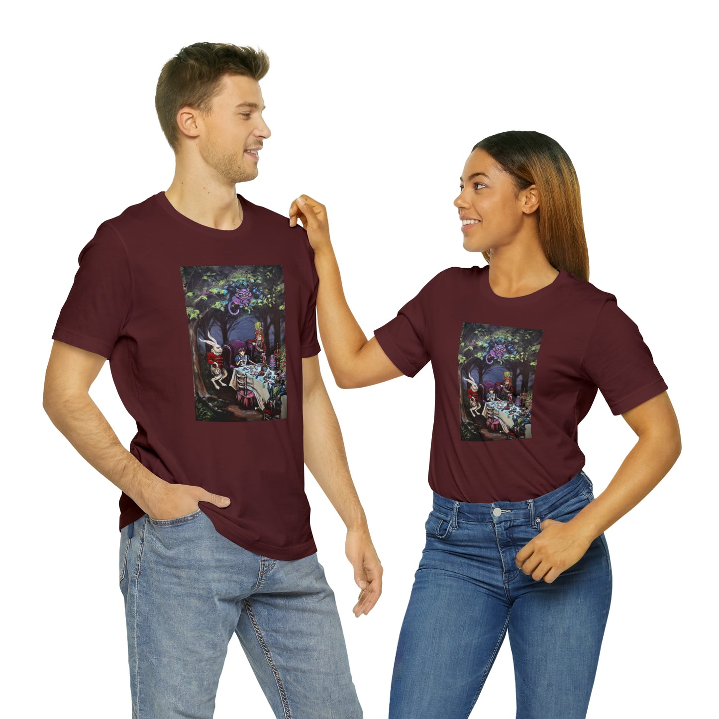 Scared & Alone Richard Lael's "Mad Hatter's Tea Party" Unisex Gallery Tee