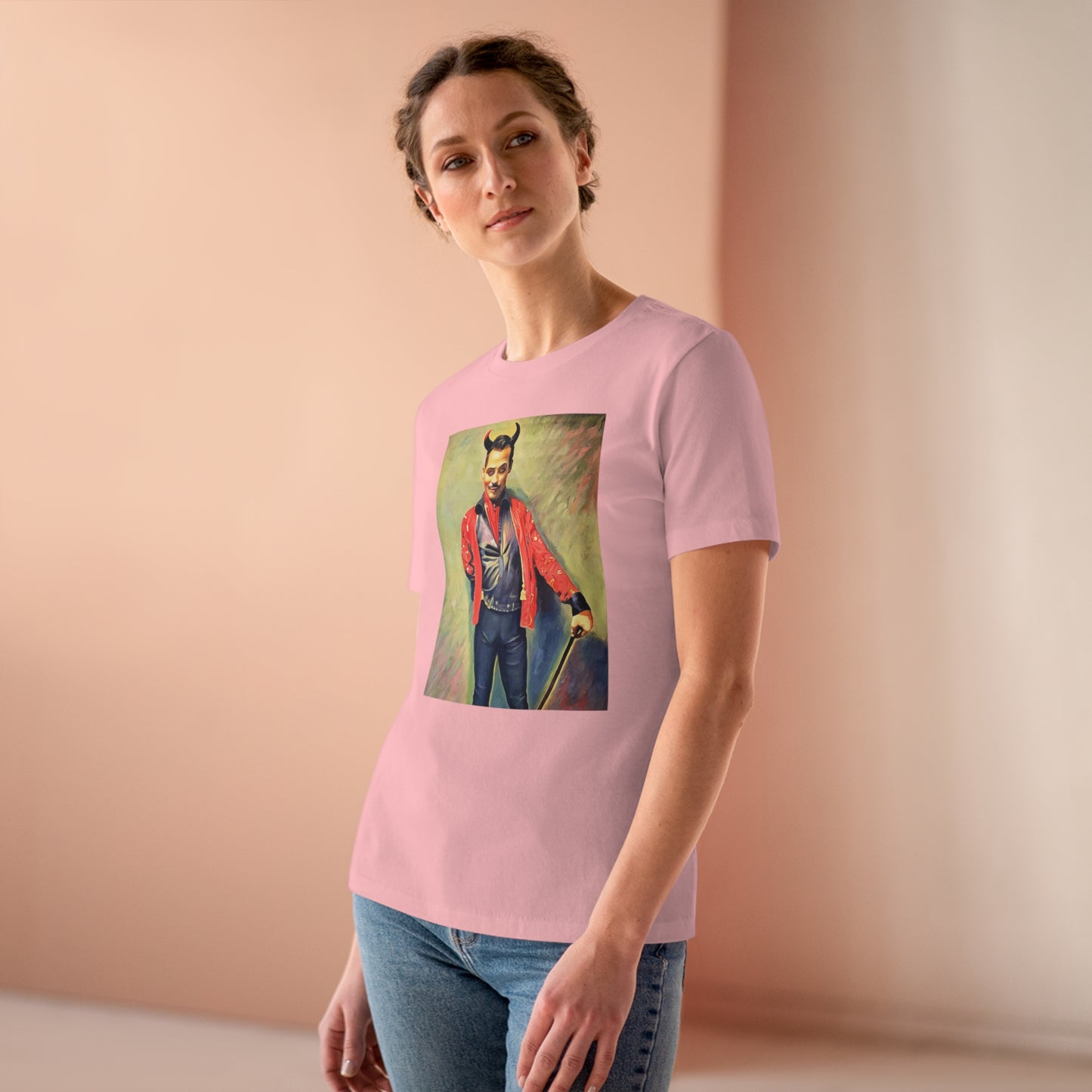 Scared & Alone "You Little Devil" by Richard-Lael Lillard Women's Premium Gallery Tee