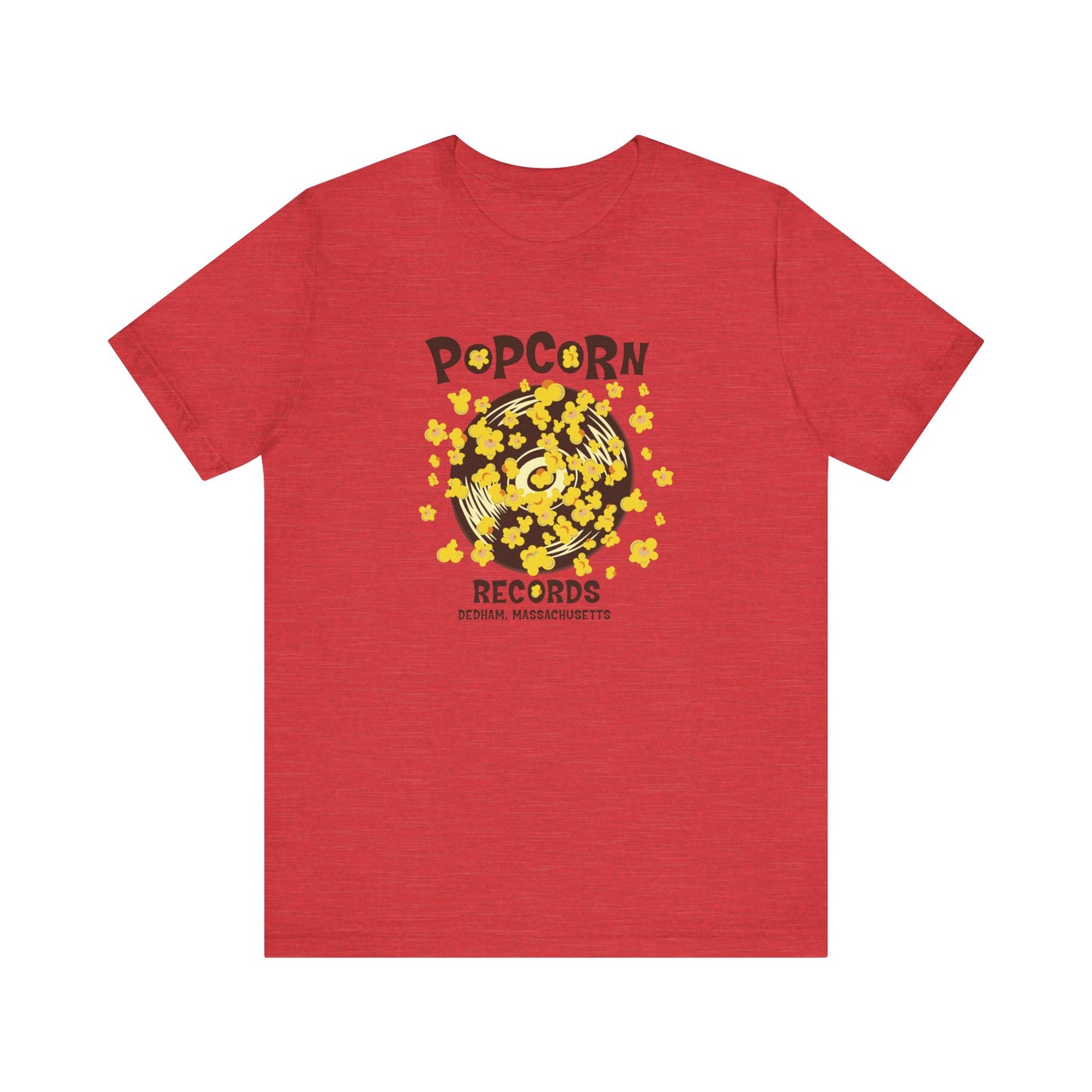 Popcorn Records Unisex Jersey Short Sleeve Tee