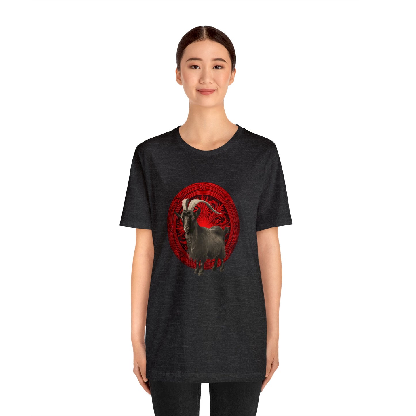 The Witch's Movie Coven "Movie Goat Red" Unisex Jersey Short Sleeve Tee