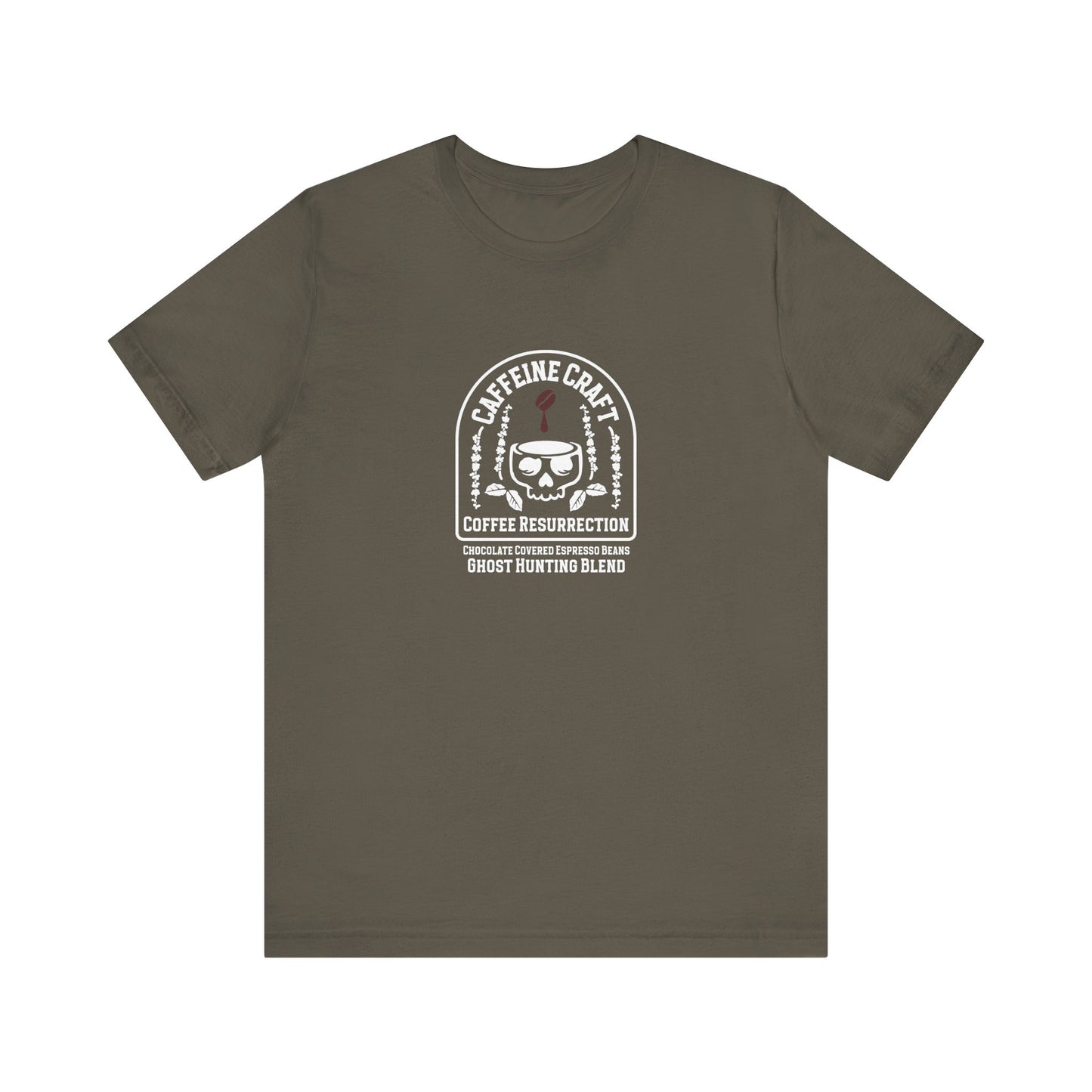 Caffeine Craft Coffee Resurrection Brand Unisex Jersey Tee