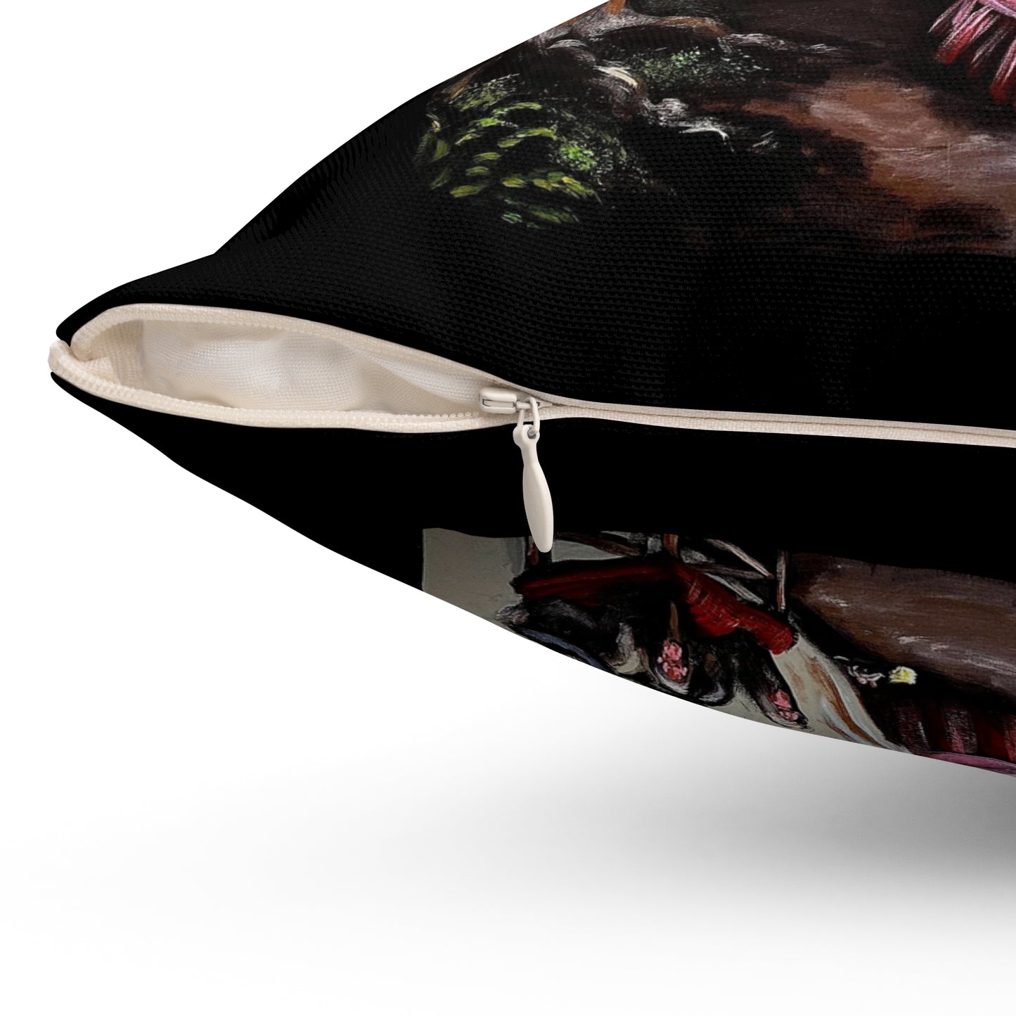 Scared & Alone Richard-Lael Lillard's "Mad Hatter's Tea Party" Square Gallery Pillow