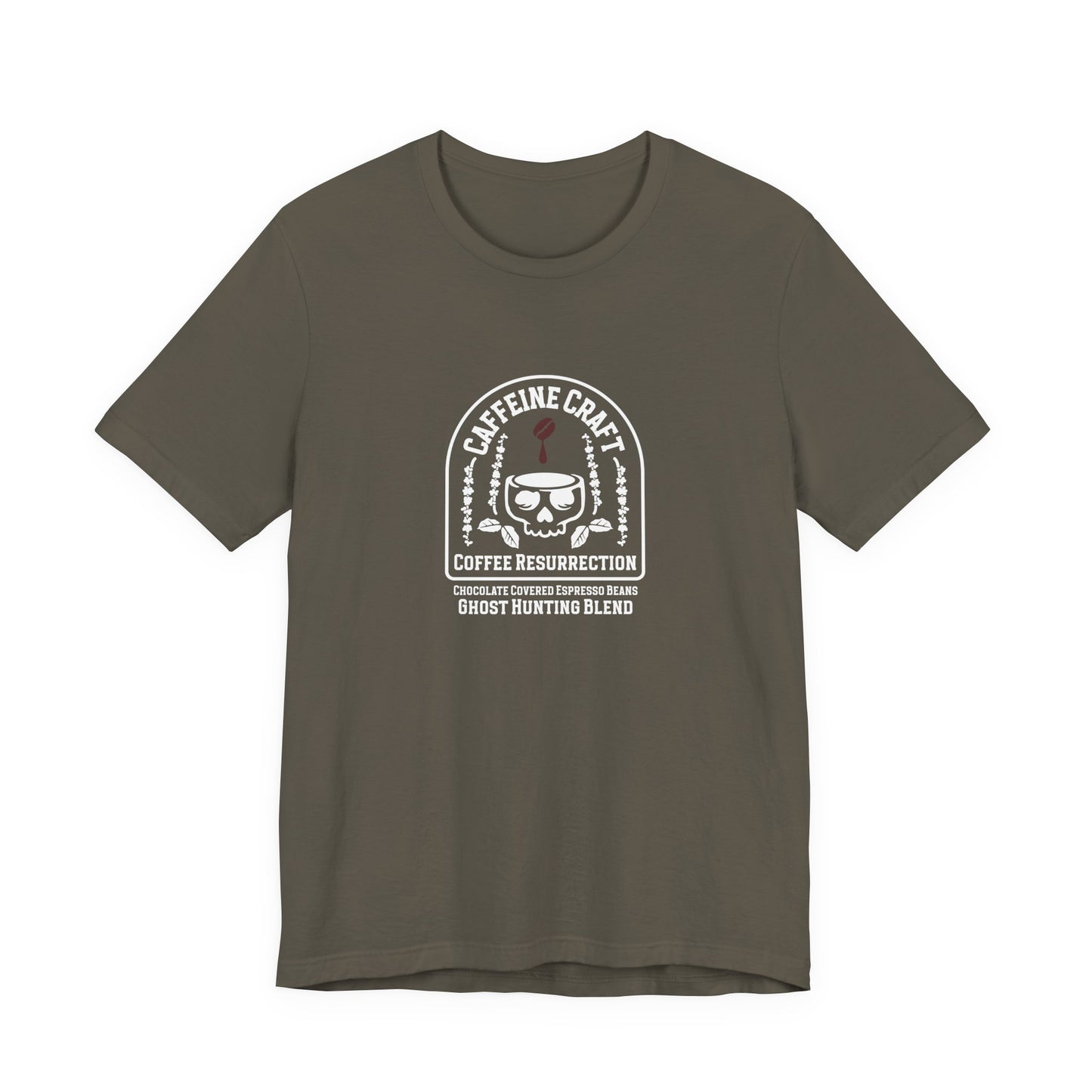 Caffeine Craft Coffee Resurrection Brand Unisex Jersey Tee