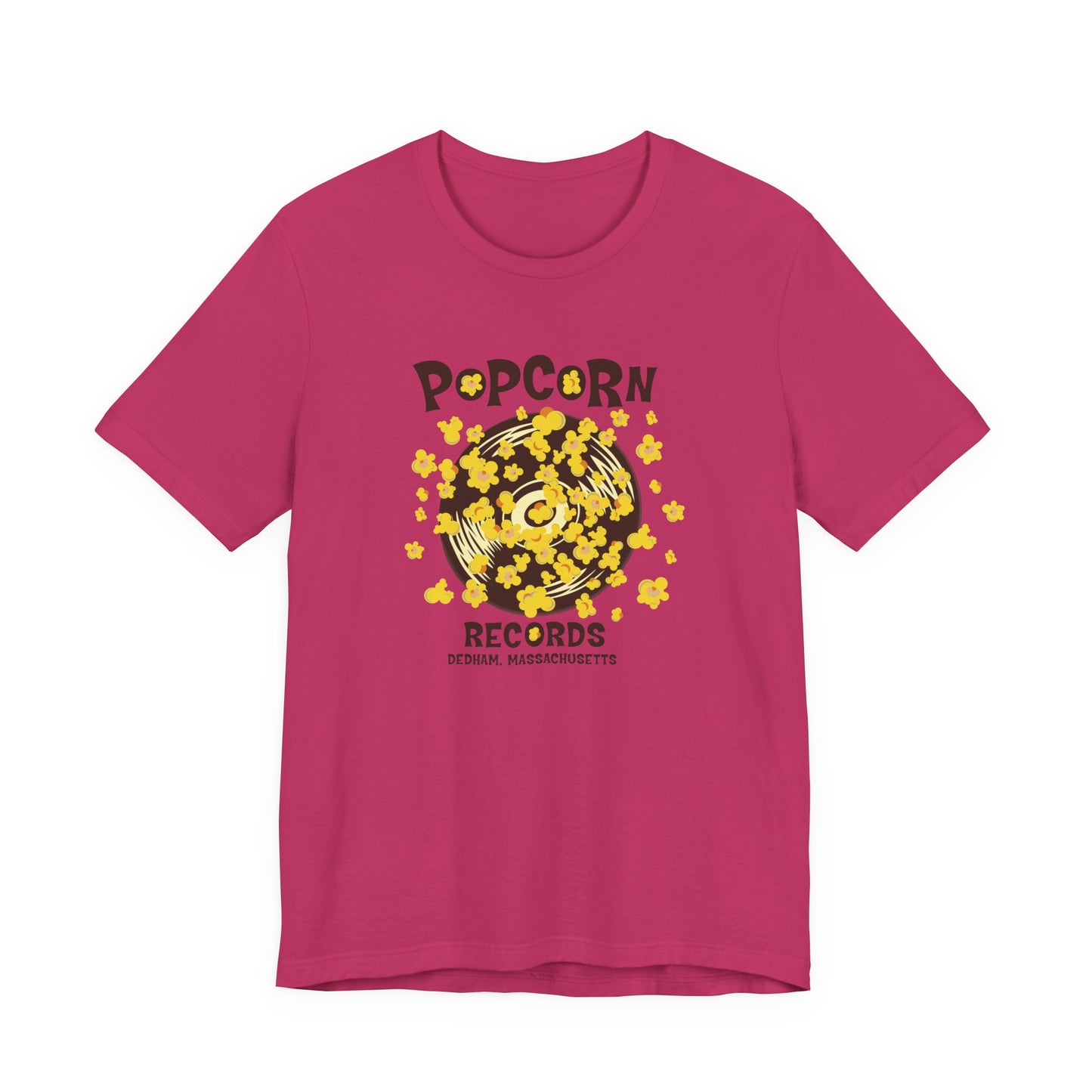 Popcorn Records Unisex Jersey Short Sleeve Tee