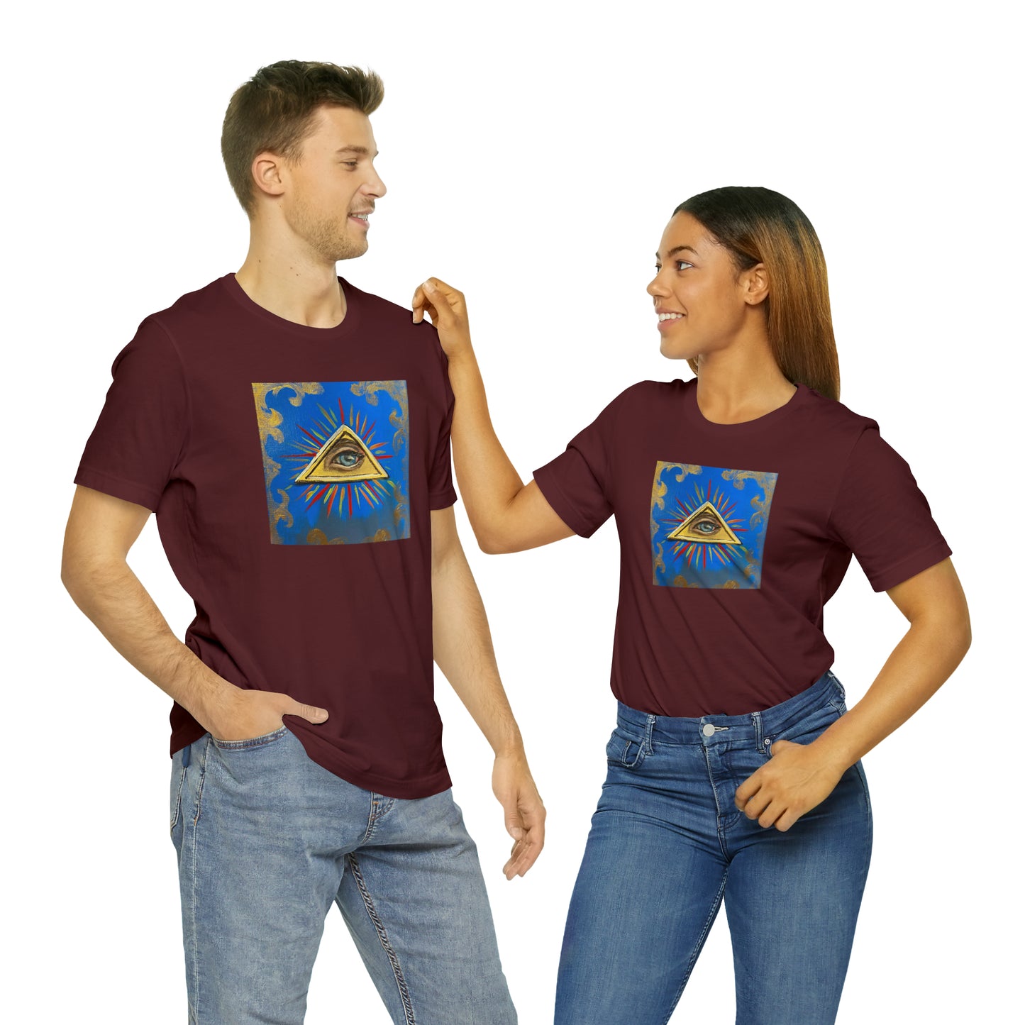 Scared & Alone Richard Lael's "All-Seeing Eye" Unisex Gallery Tee