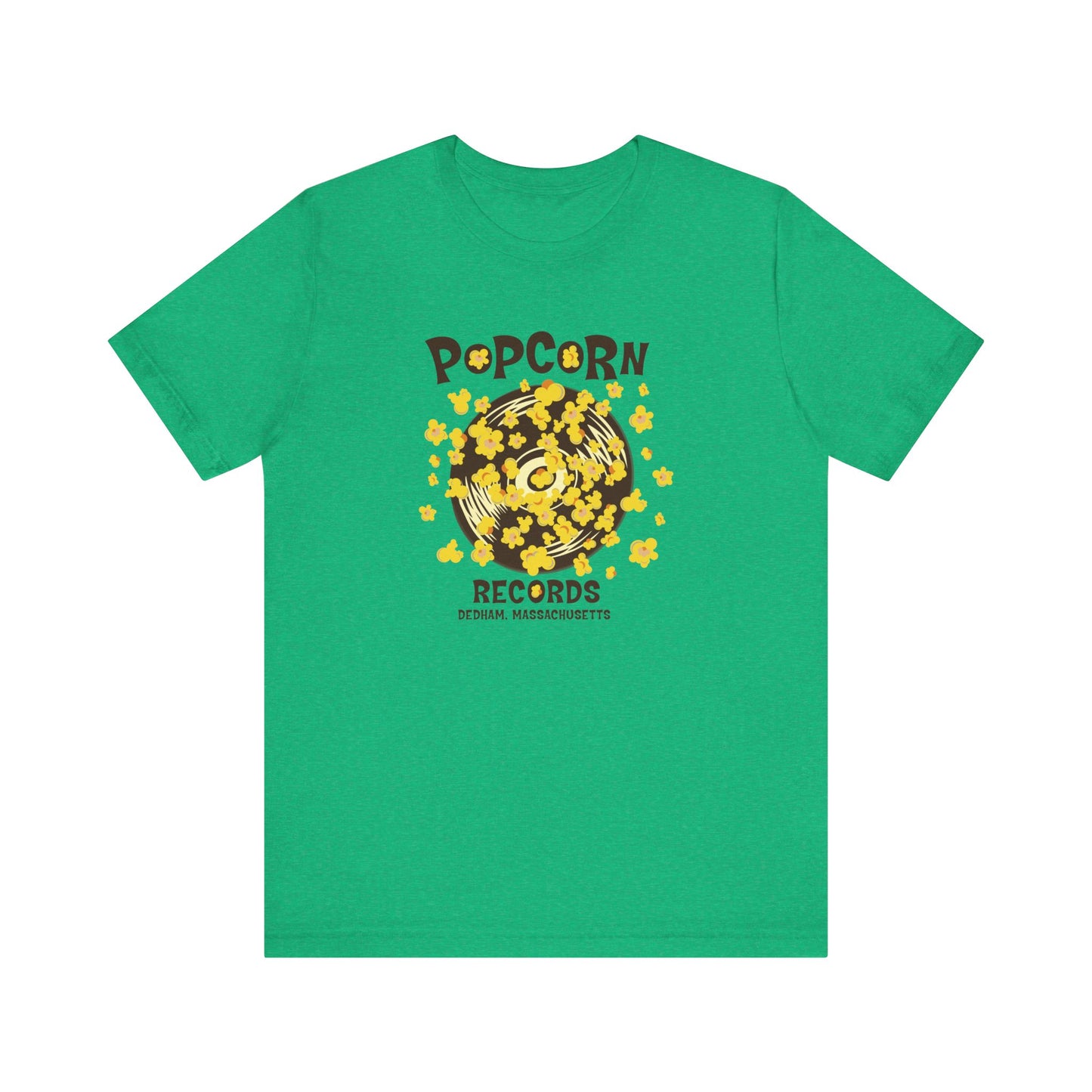 Popcorn Records Unisex Jersey Short Sleeve Tee