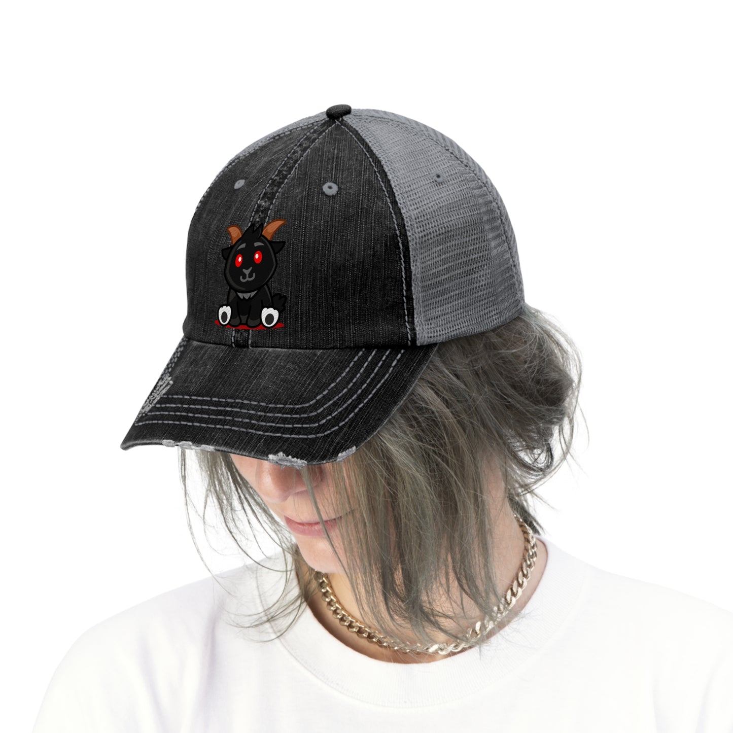 Witch's Movie Coven Mascot Embroidered Unisex Trucker Hat