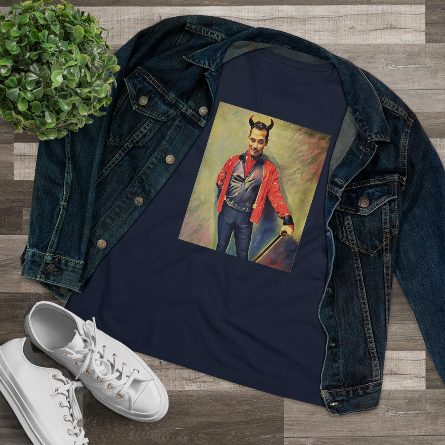 Scared & Alone "You Little Devil" by Richard-Lael Lillard Women's Premium Gallery Tee
