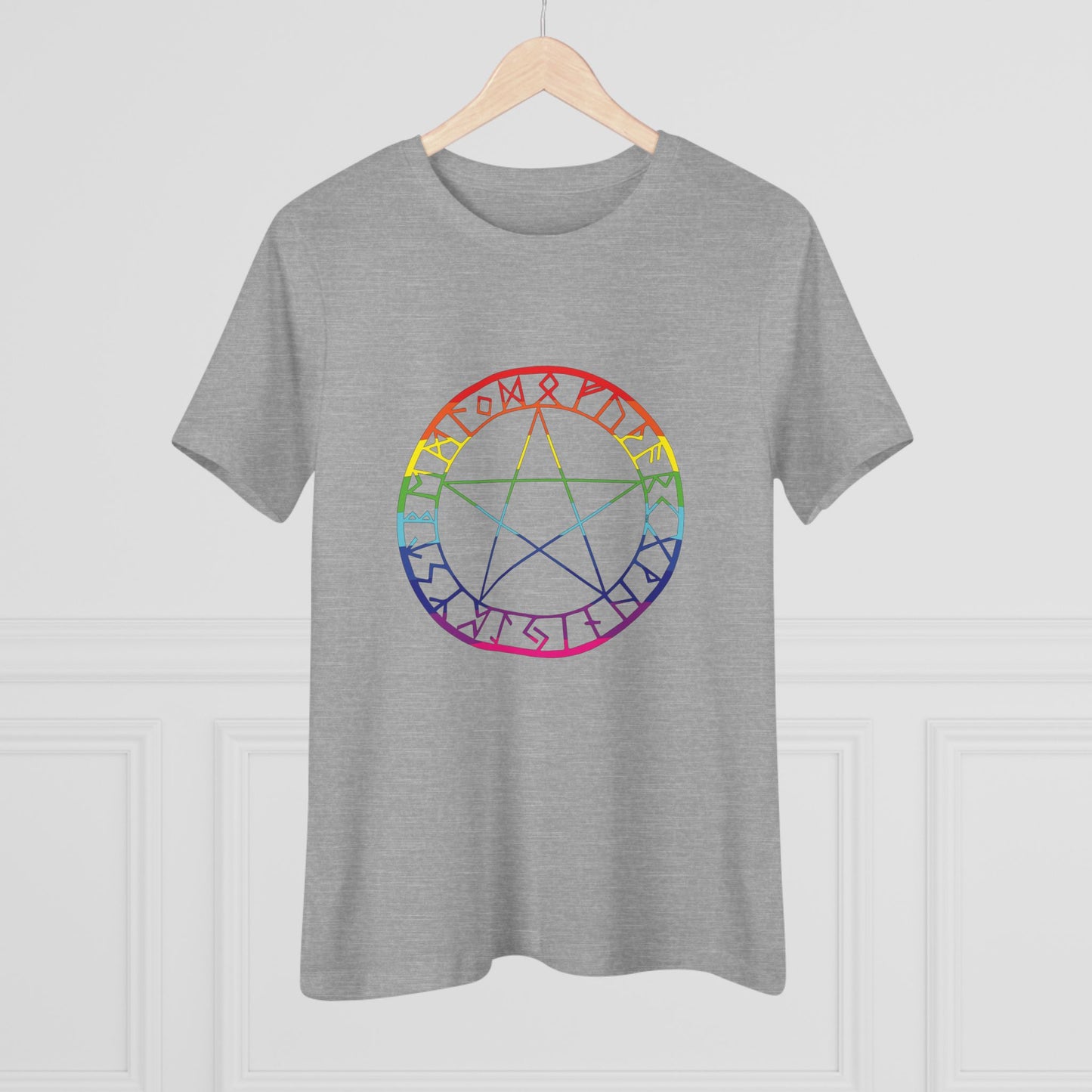 Spellcaster Casual Fit Women's Tee - Rainbow Witch
