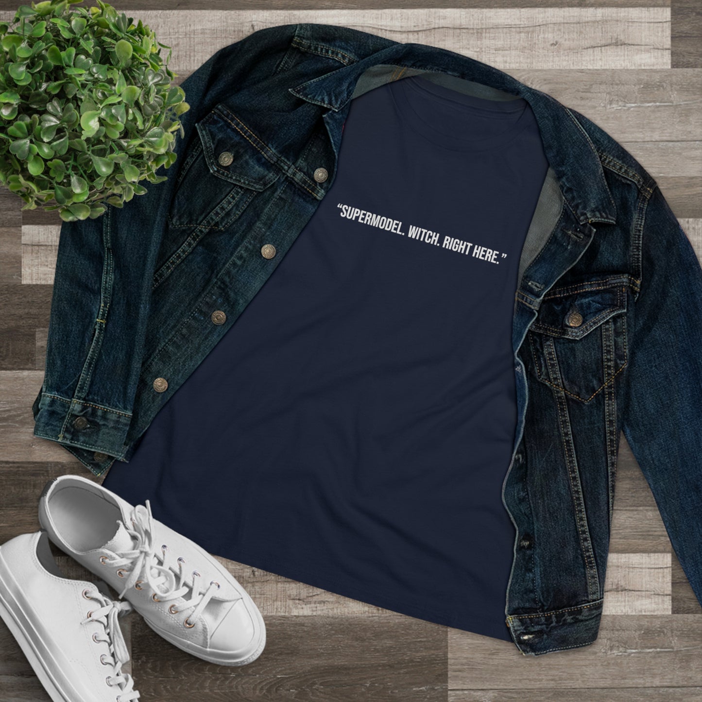 The Witch's Movie Coven "Supermodel. Witch. Right Here." Women's Premium Tee