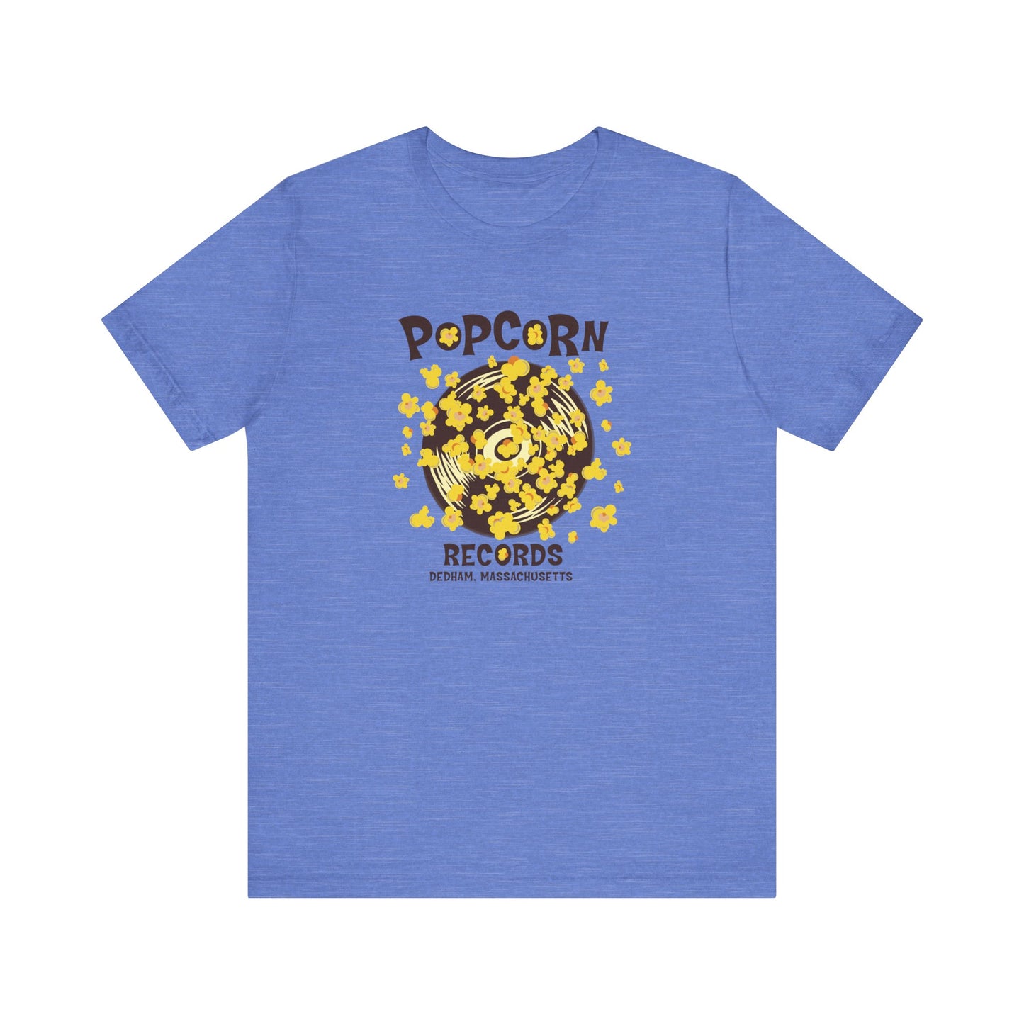 Popcorn Records Unisex Jersey Short Sleeve Tee