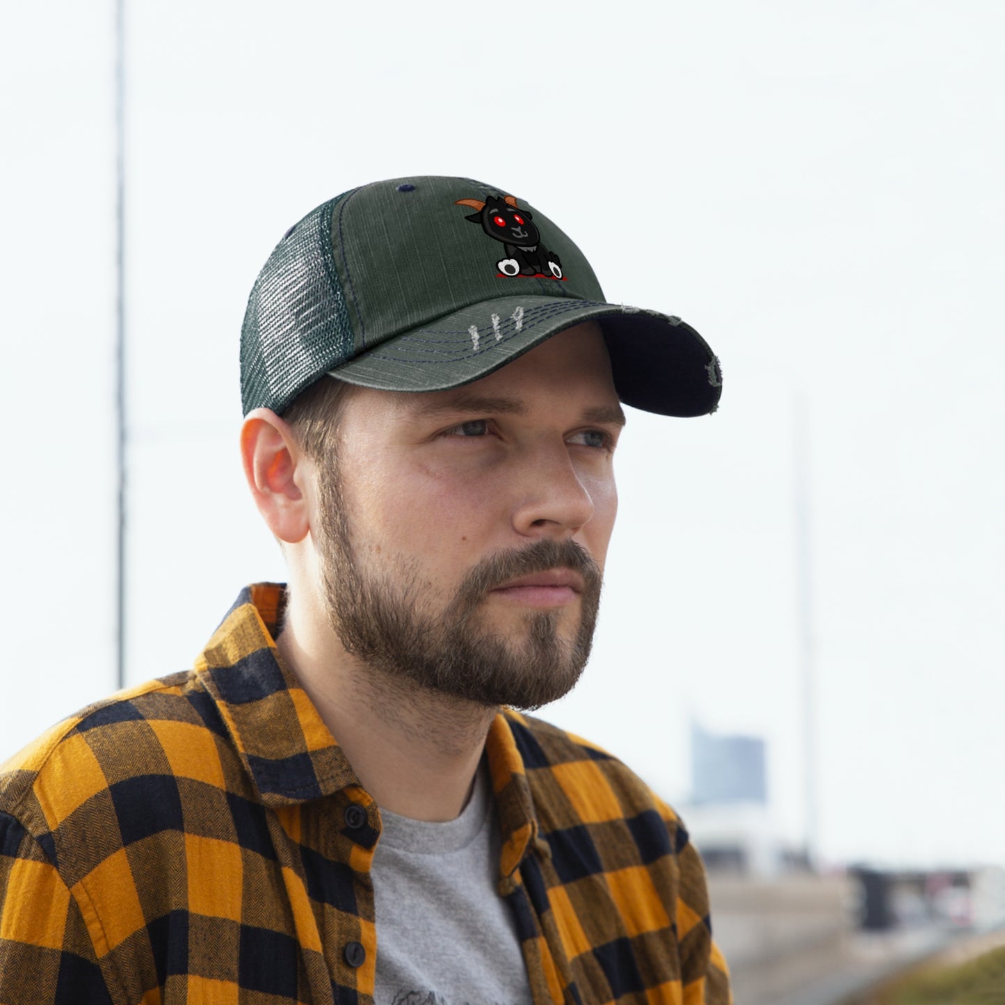 Witch's Movie Coven Mascot Embroidered Unisex Trucker Hat