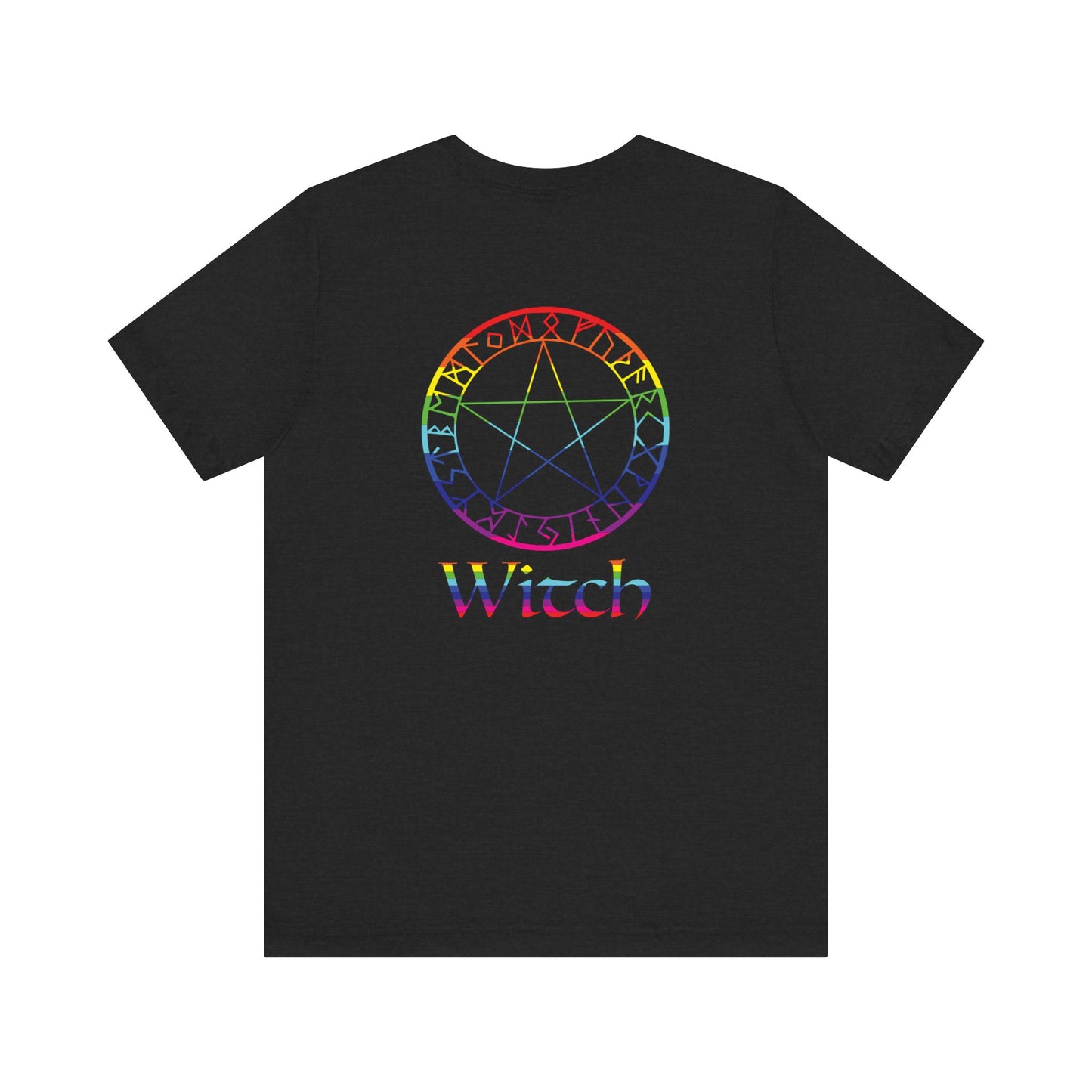 Spellcaster Logo Tee - Witch: Rainbow in the Dark