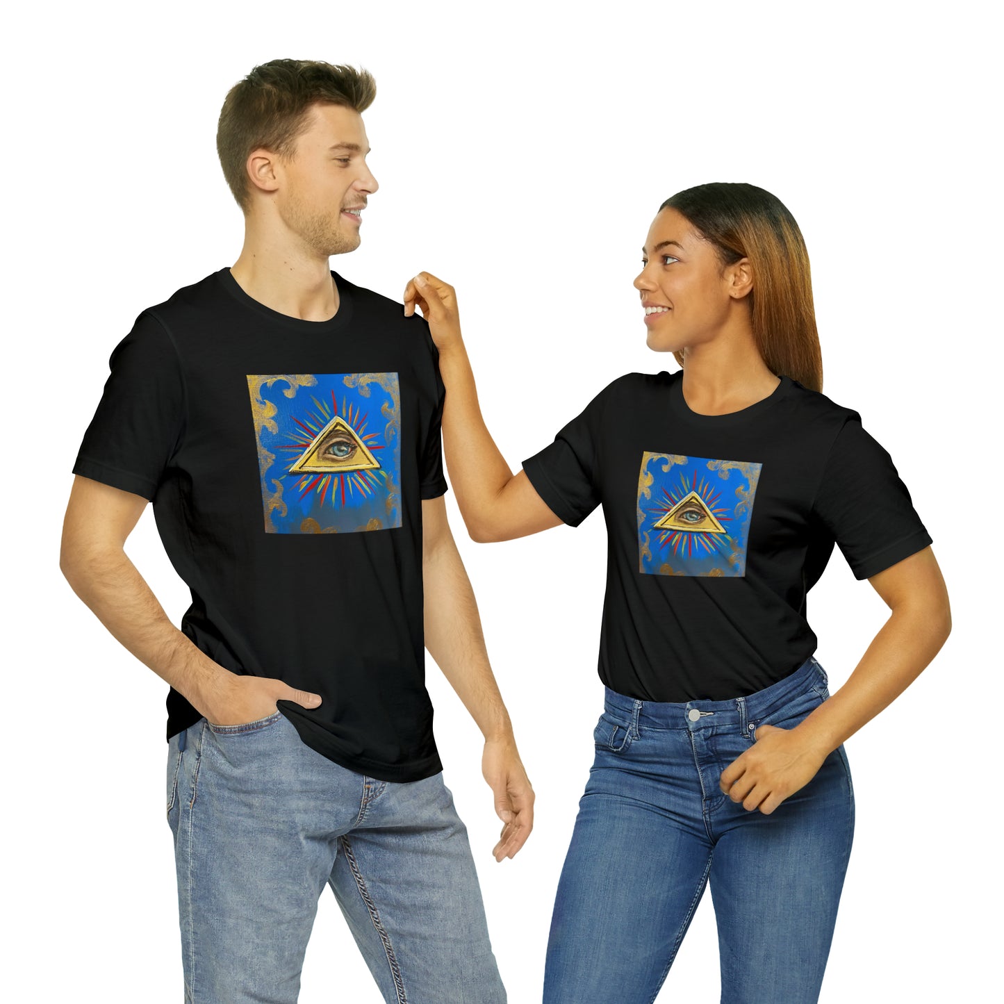 Scared & Alone Richard Lael's "All-Seeing Eye" Unisex Gallery Tee