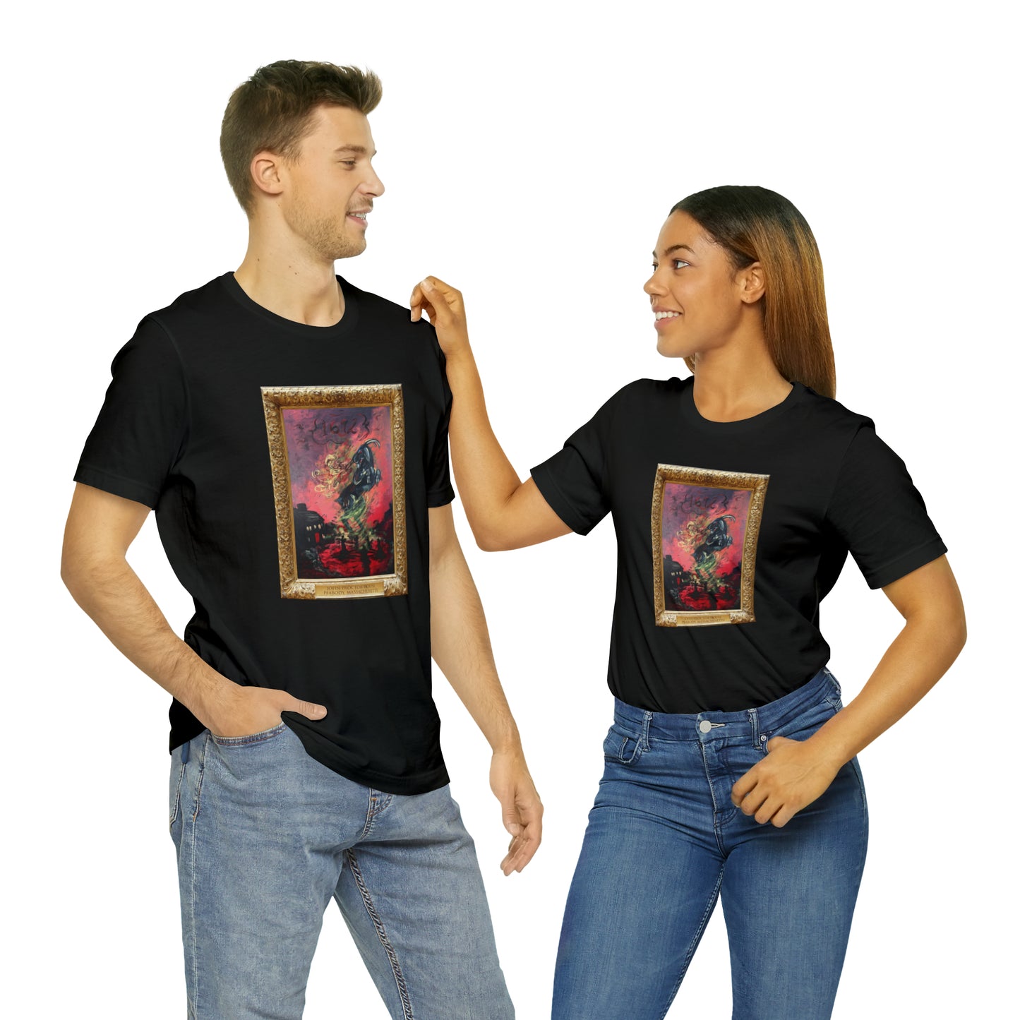 Scared & Alone Richard-Lael's "Proctor House" Unisex Gallery Tee (Single Image)