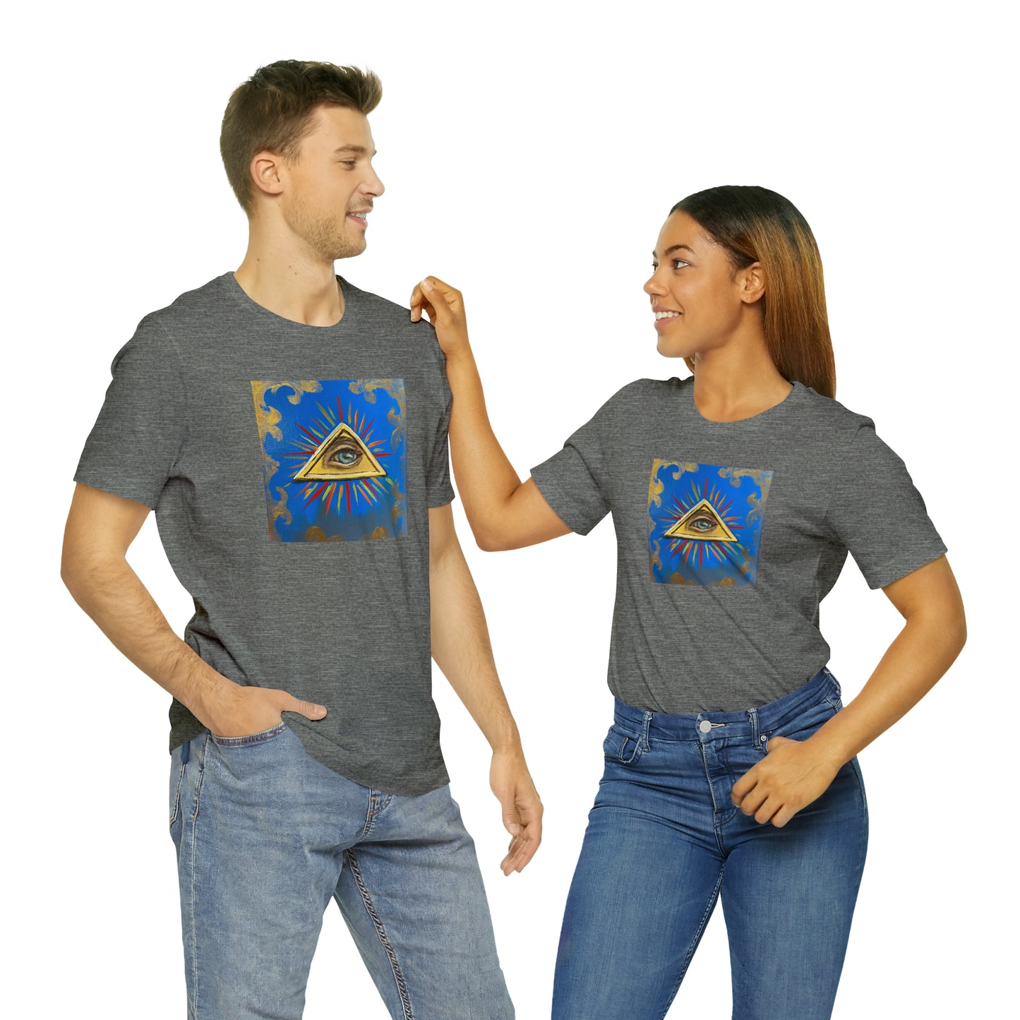 Scared & Alone Richard Lael's "All-Seeing Eye" Unisex Gallery Tee
