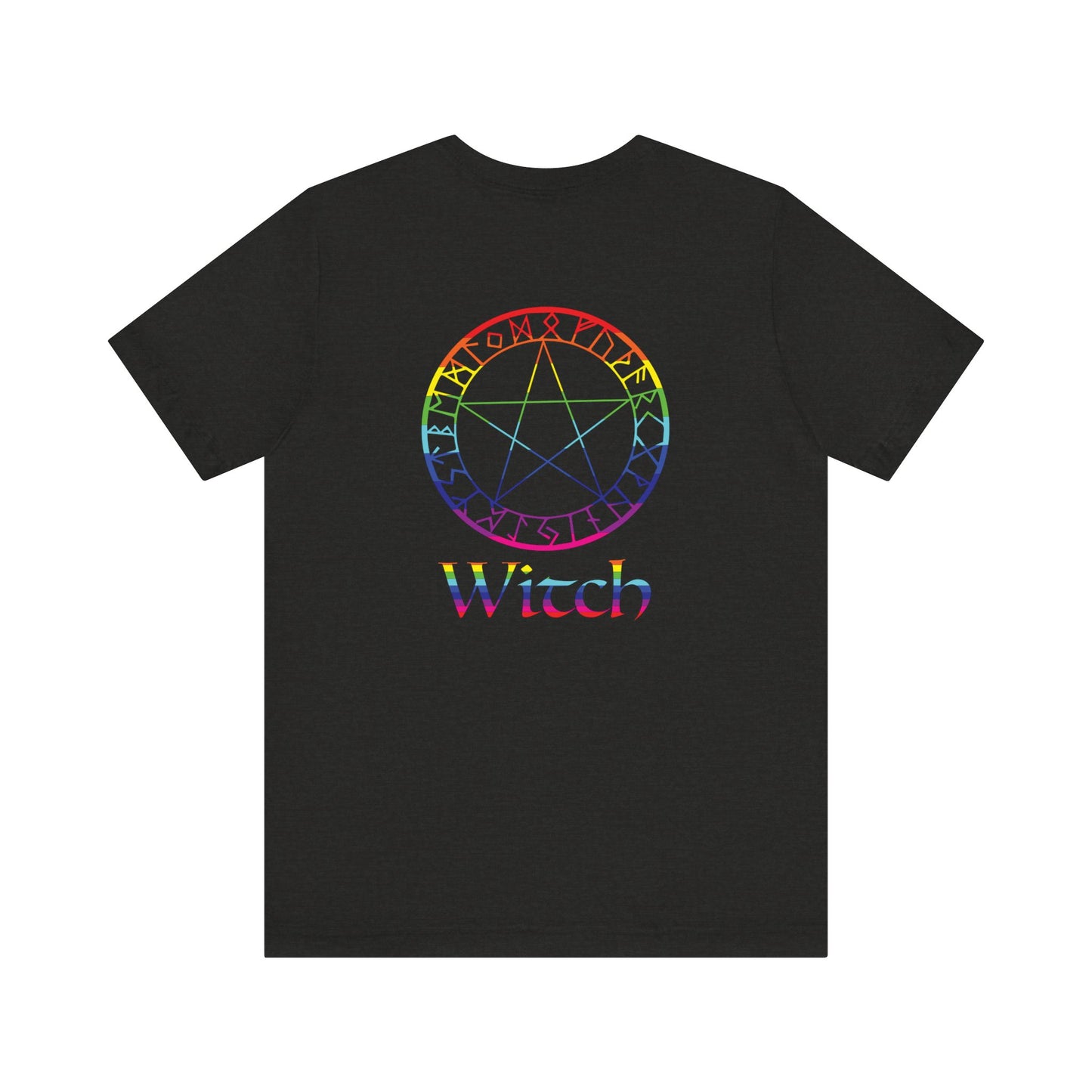 Spellcaster Logo Tee - Witch: Rainbow in the Dark
