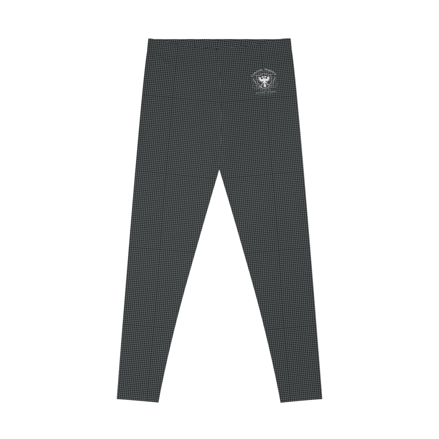University Magickus Mid-rise Stretch Leggings in Carbon/Black