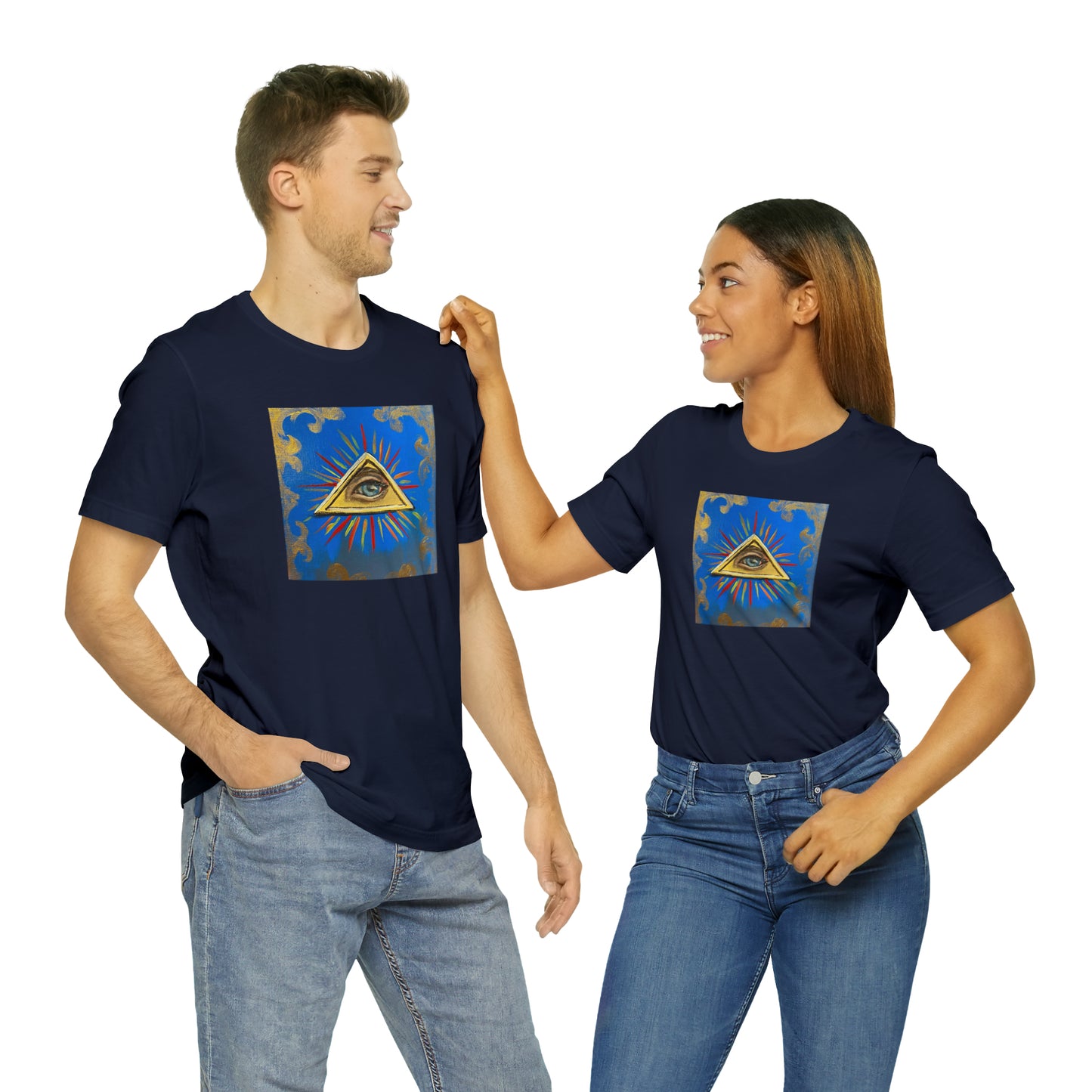 Scared & Alone Richard Lael's "All-Seeing Eye" Unisex Gallery Tee