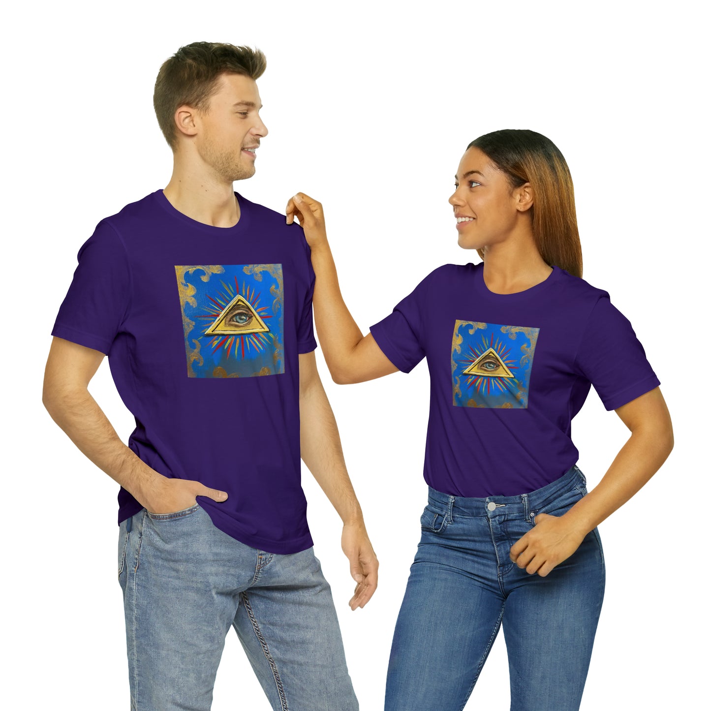 Scared & Alone Richard Lael's "All-Seeing Eye" Unisex Gallery Tee