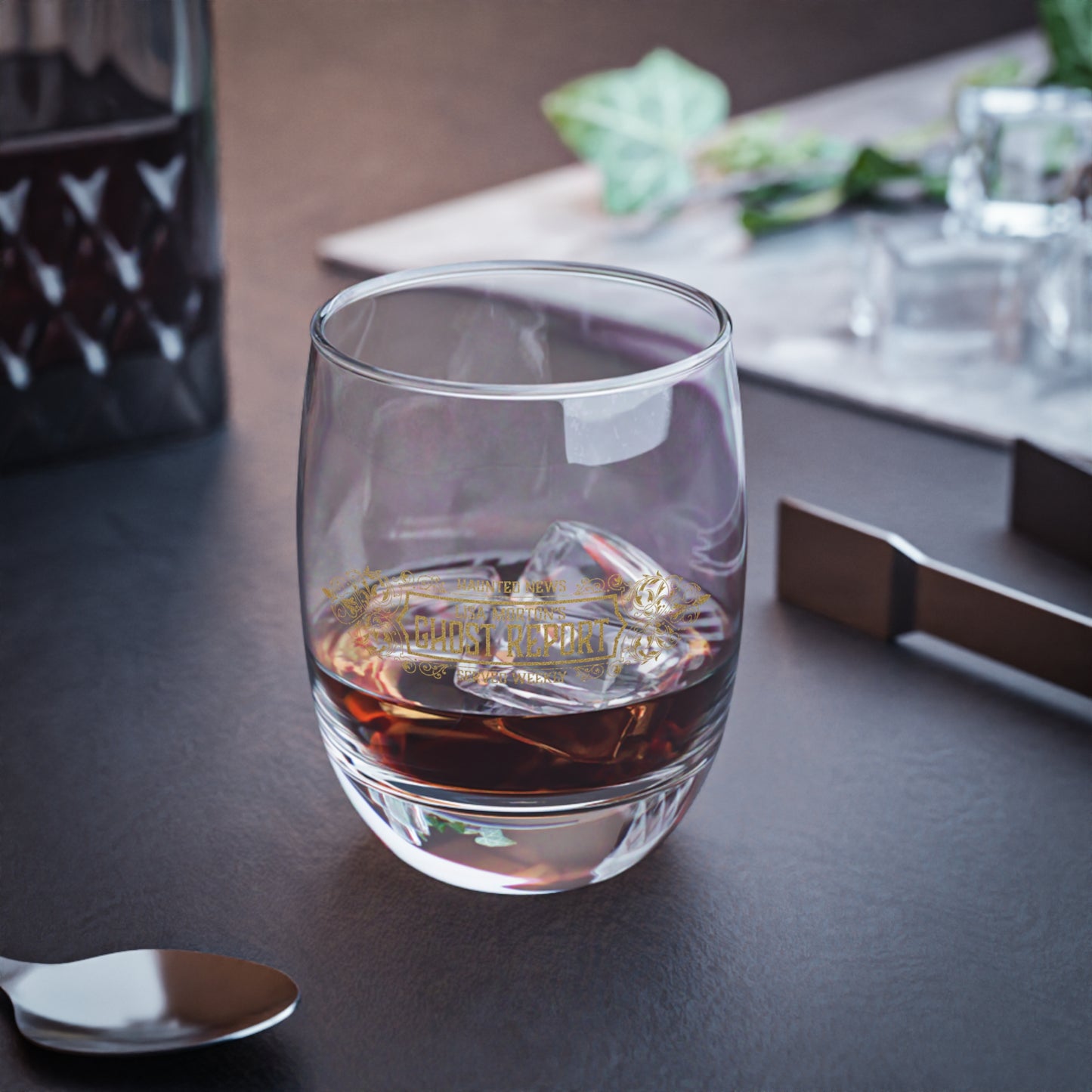 Ghost Report with Lisa Morton Whiskey Glass