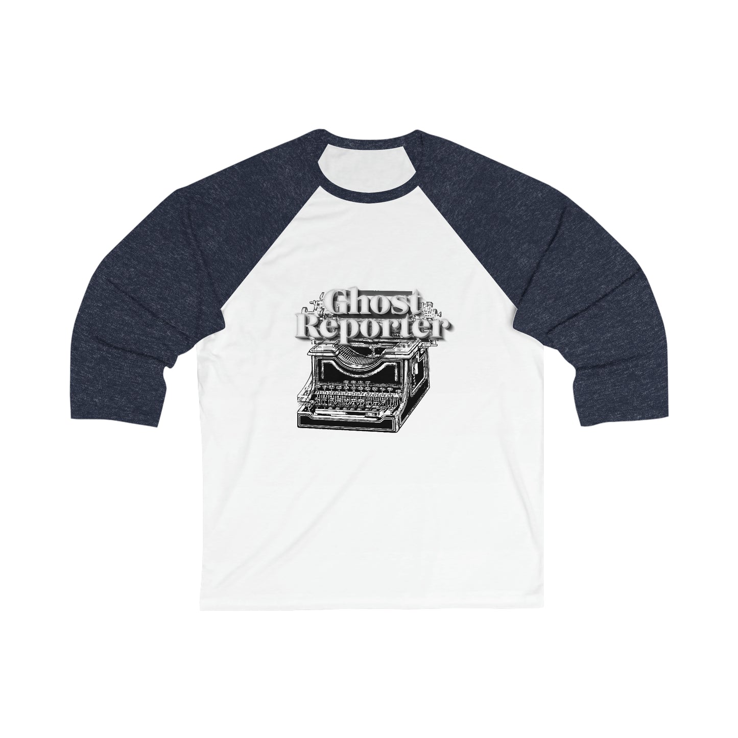 Ghost Report "Ghost Reporter" Unisex 3\4 Sleeve Baseball Tee