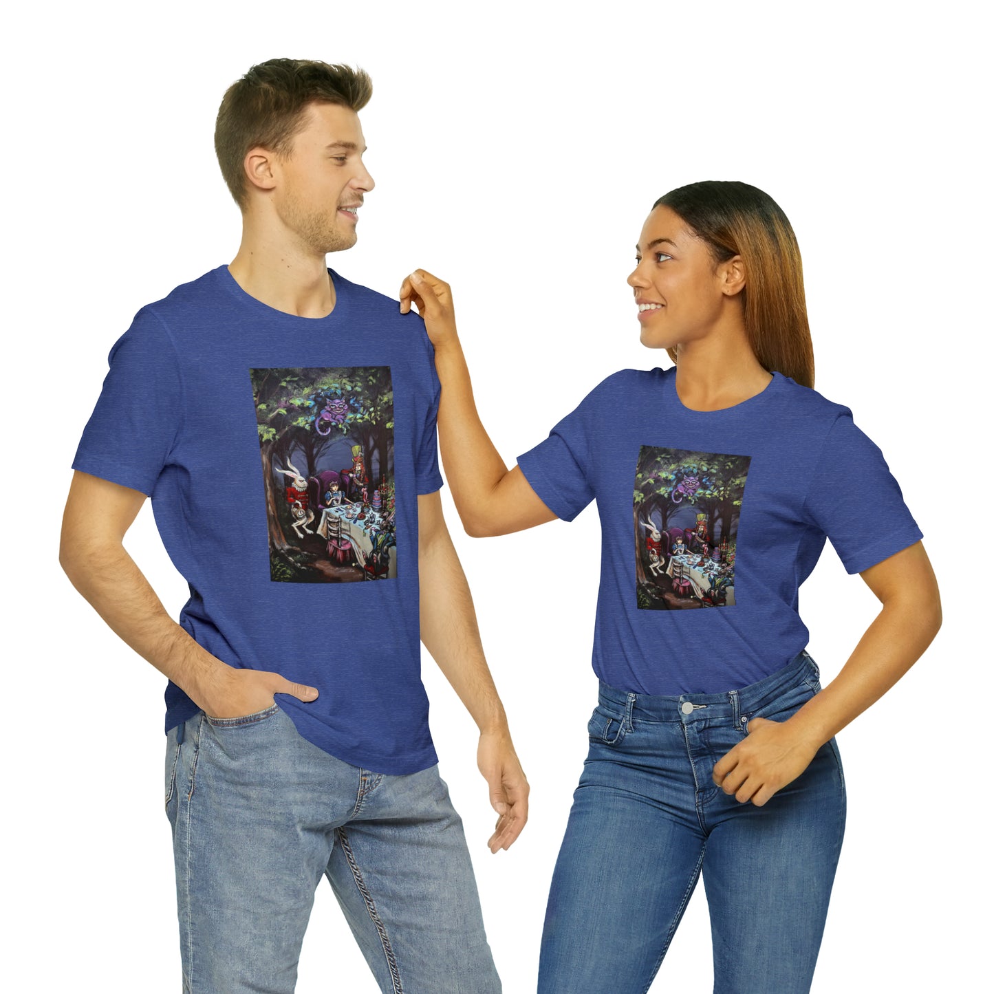 Scared & Alone Richard Lael's "Mad Hatter's Tea Party" Unisex Gallery Tee