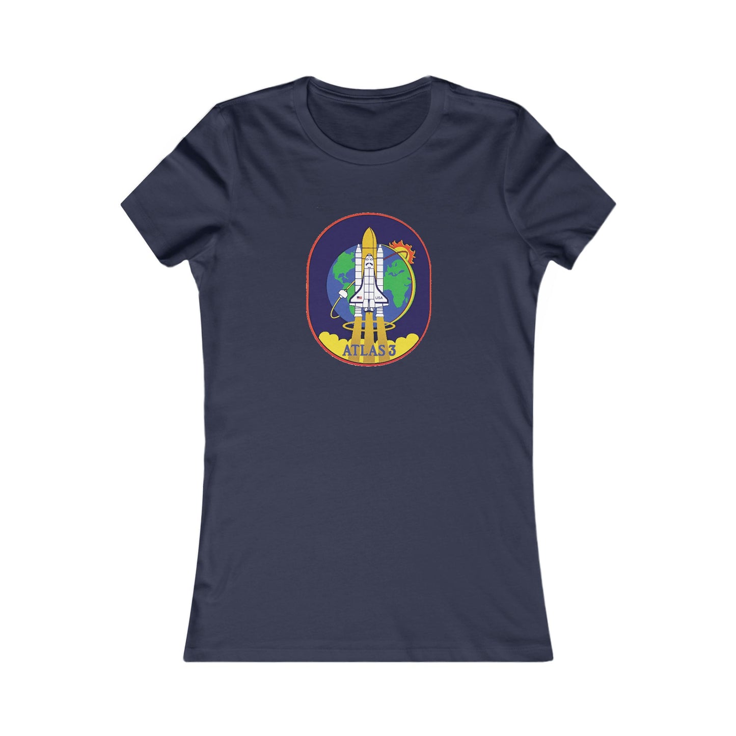 Suborbital Flight Women's Fitted Tee - Space Exploration
