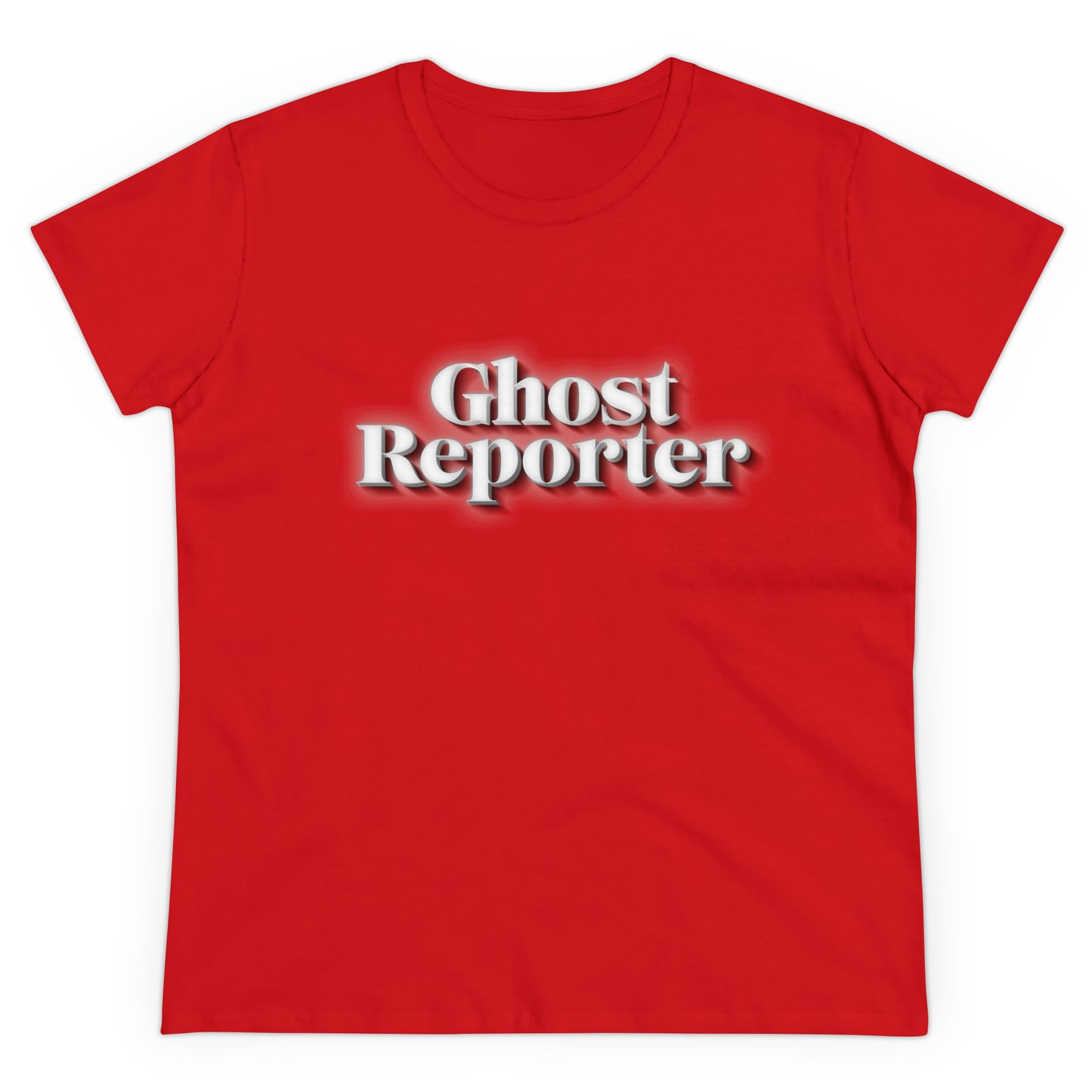 Ghost Report "Ghost Reporter" Women's Daily Cotton Tee