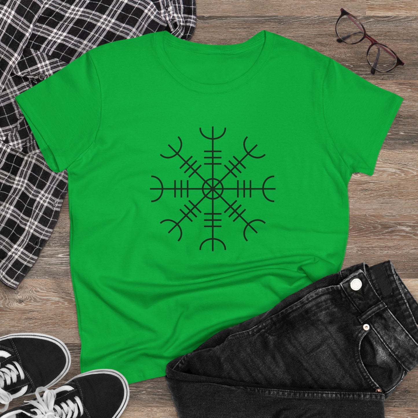 Spellcaster by Patti Negri "Protection" Helm of Awe Women's Easy Tee