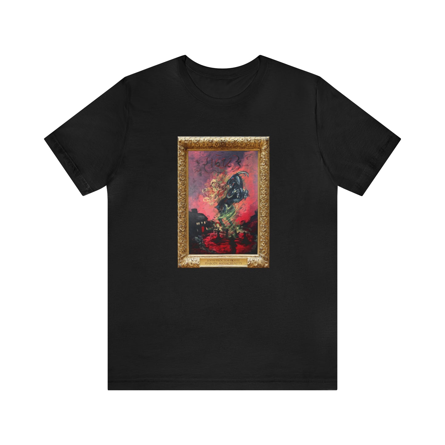 Scared & Alone Richard-Lael's "Proctor House" Unisex Gallery Tee (Single Image)
