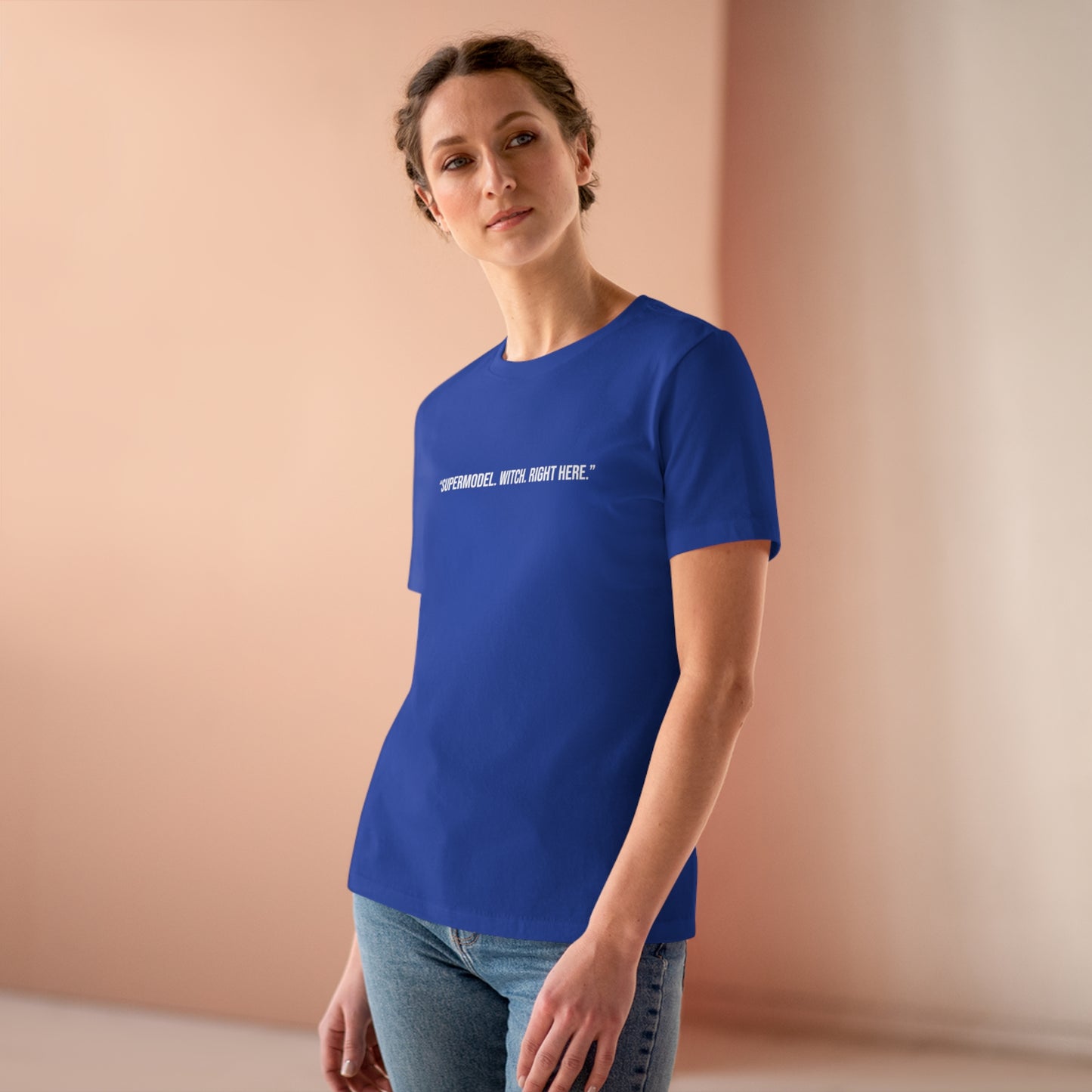 The Witch's Movie Coven "Supermodel. Witch. Right Here." Women's Premium Tee