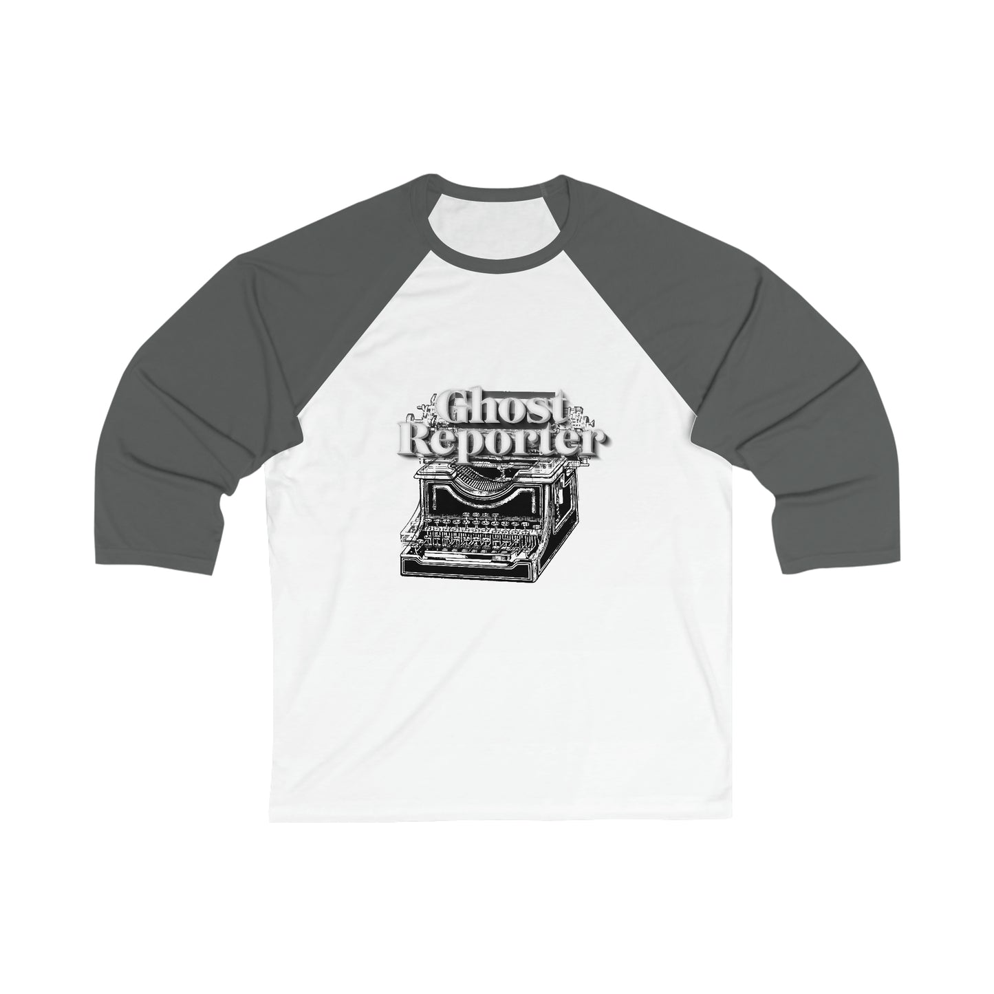Ghost Report "Ghost Reporter" Unisex 3\4 Sleeve Baseball Tee