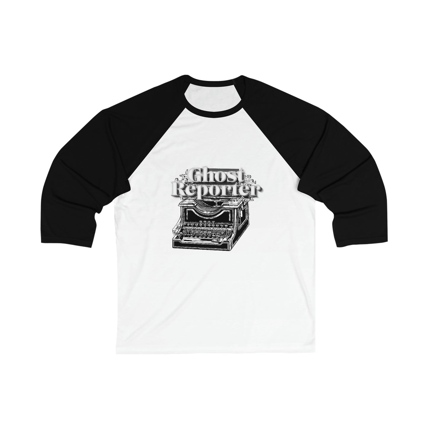 Ghost Report "Ghost Reporter" Unisex 3\4 Sleeve Baseball Tee