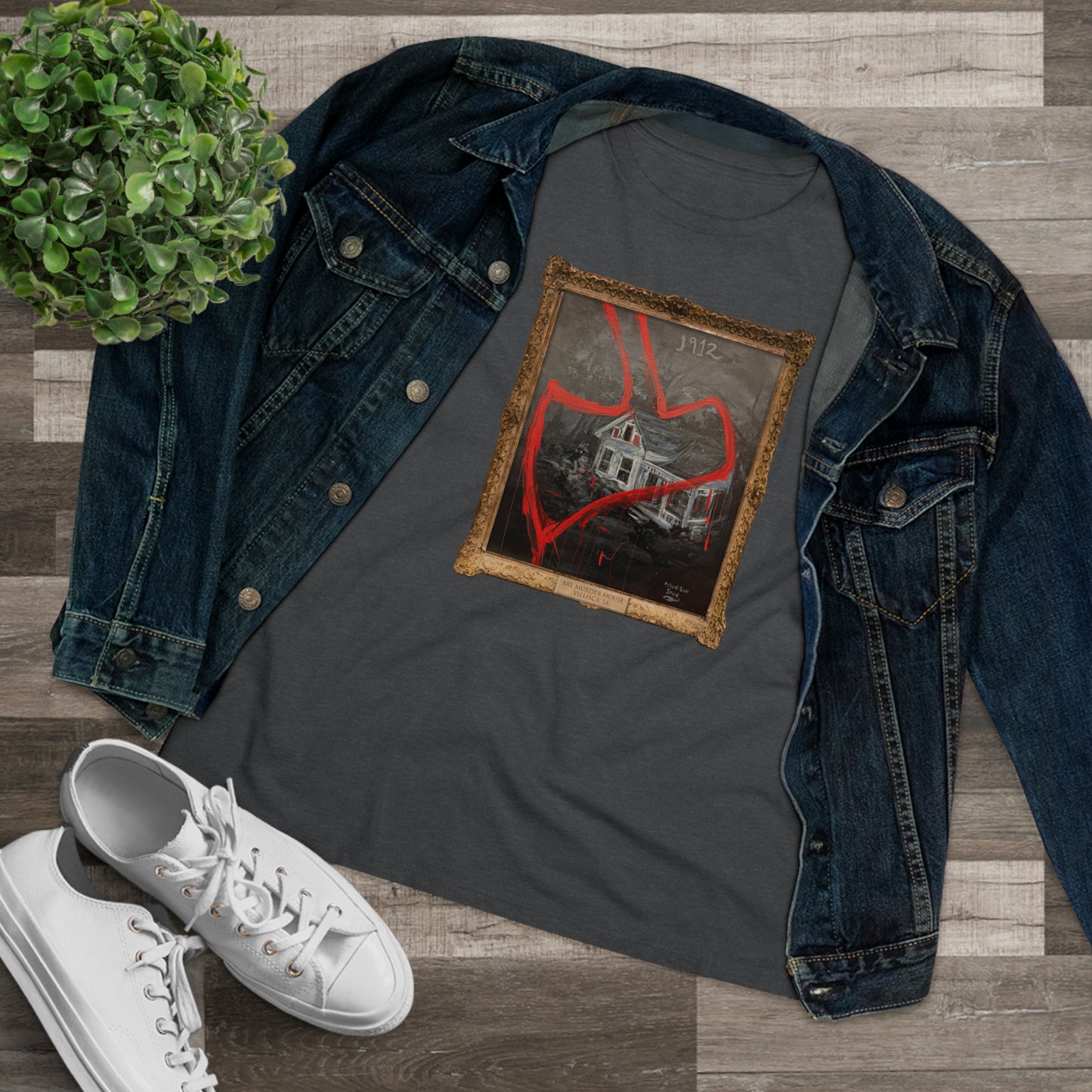 Scared & Alone Richard-Lael Lillard's "Villisca" Women's Premium Gallery Tee