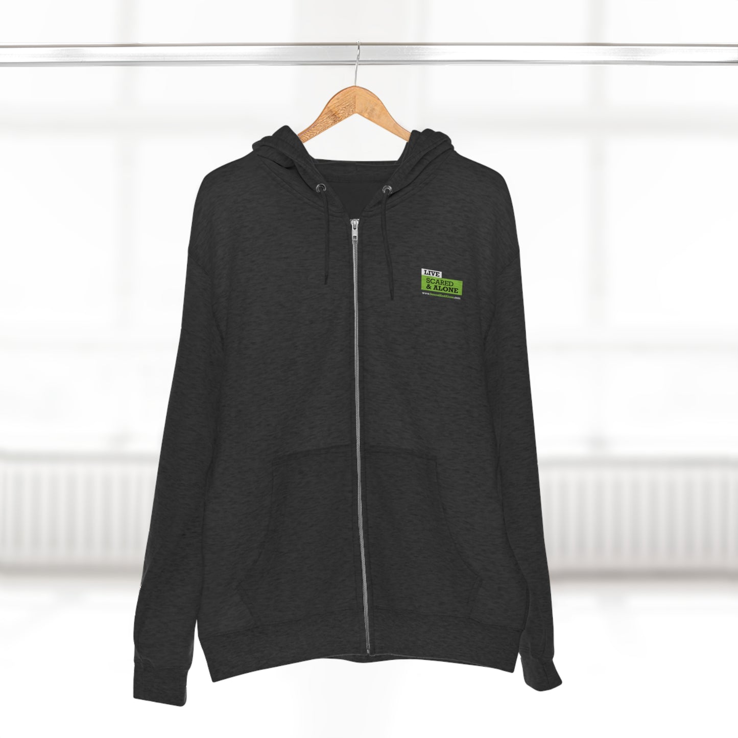 Ghosts & Clowns...& Scared & Alone Heavy Zip Hoodie
