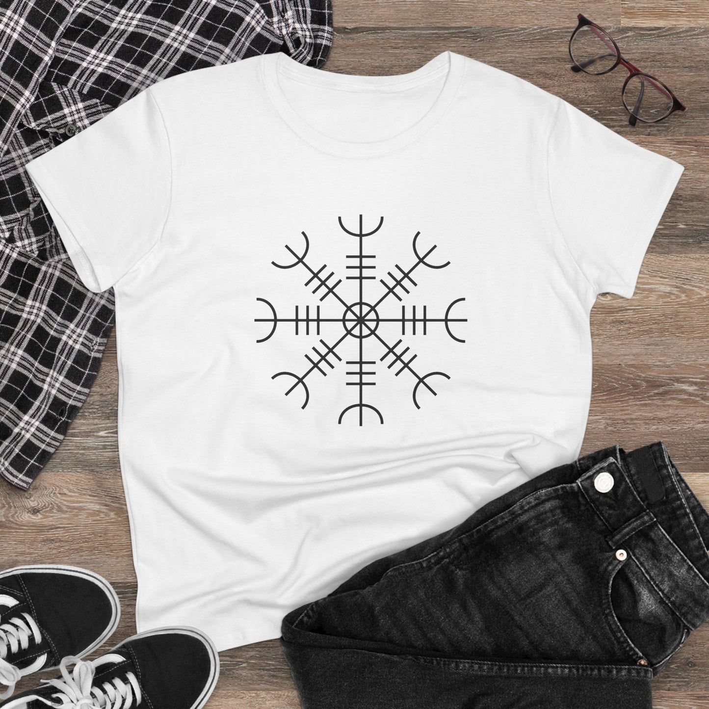 Spellcaster by Patti Negri "Protection" Helm of Awe Women's Easy Tee