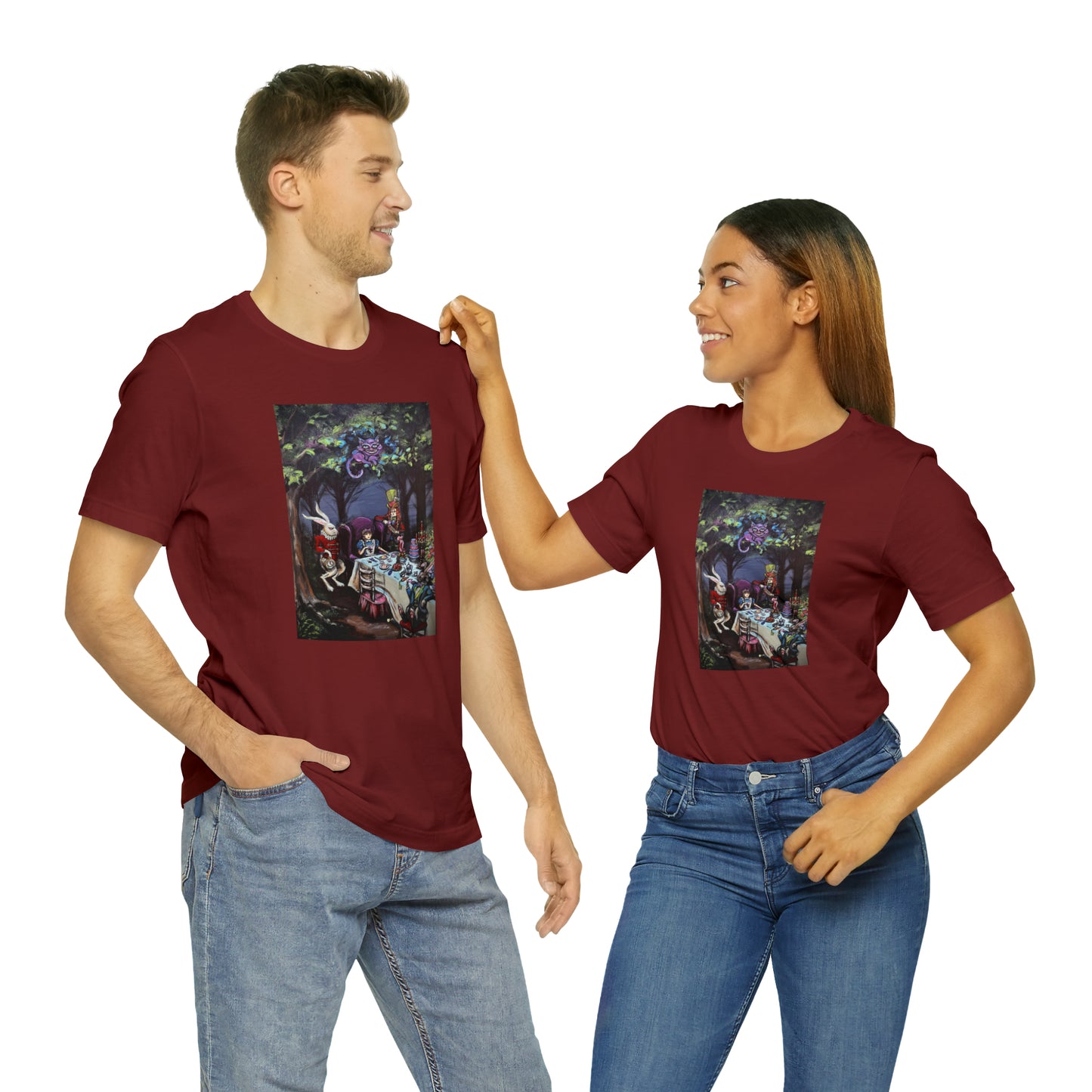 Scared & Alone Richard Lael's "Mad Hatter's Tea Party" Unisex Gallery Tee