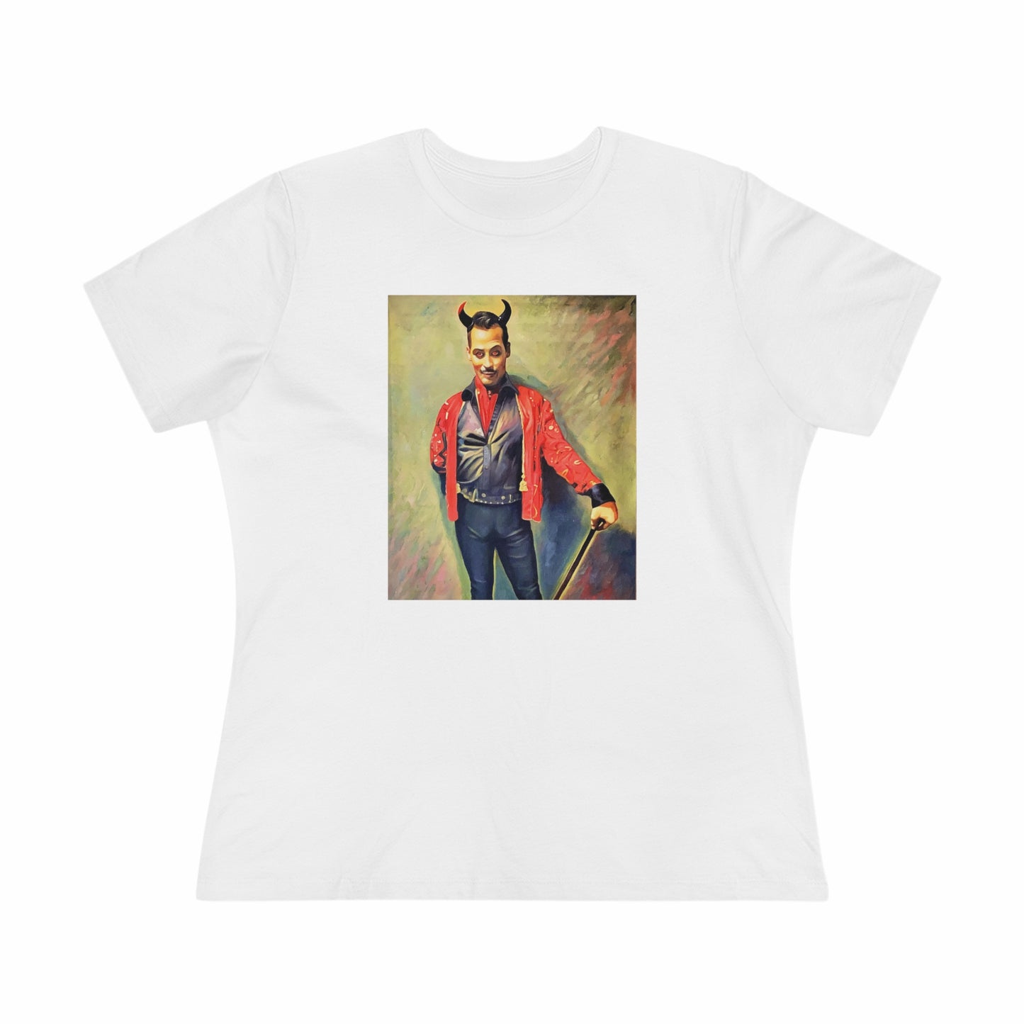 Scared & Alone "You Little Devil" by Richard-Lael Lillard Women's Premium Gallery Tee