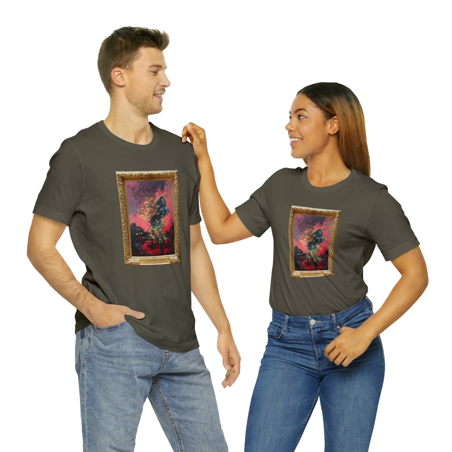 Scared & Alone Richard-Lael's "Proctor House" Unisex Gallery Tee (Single Image)
