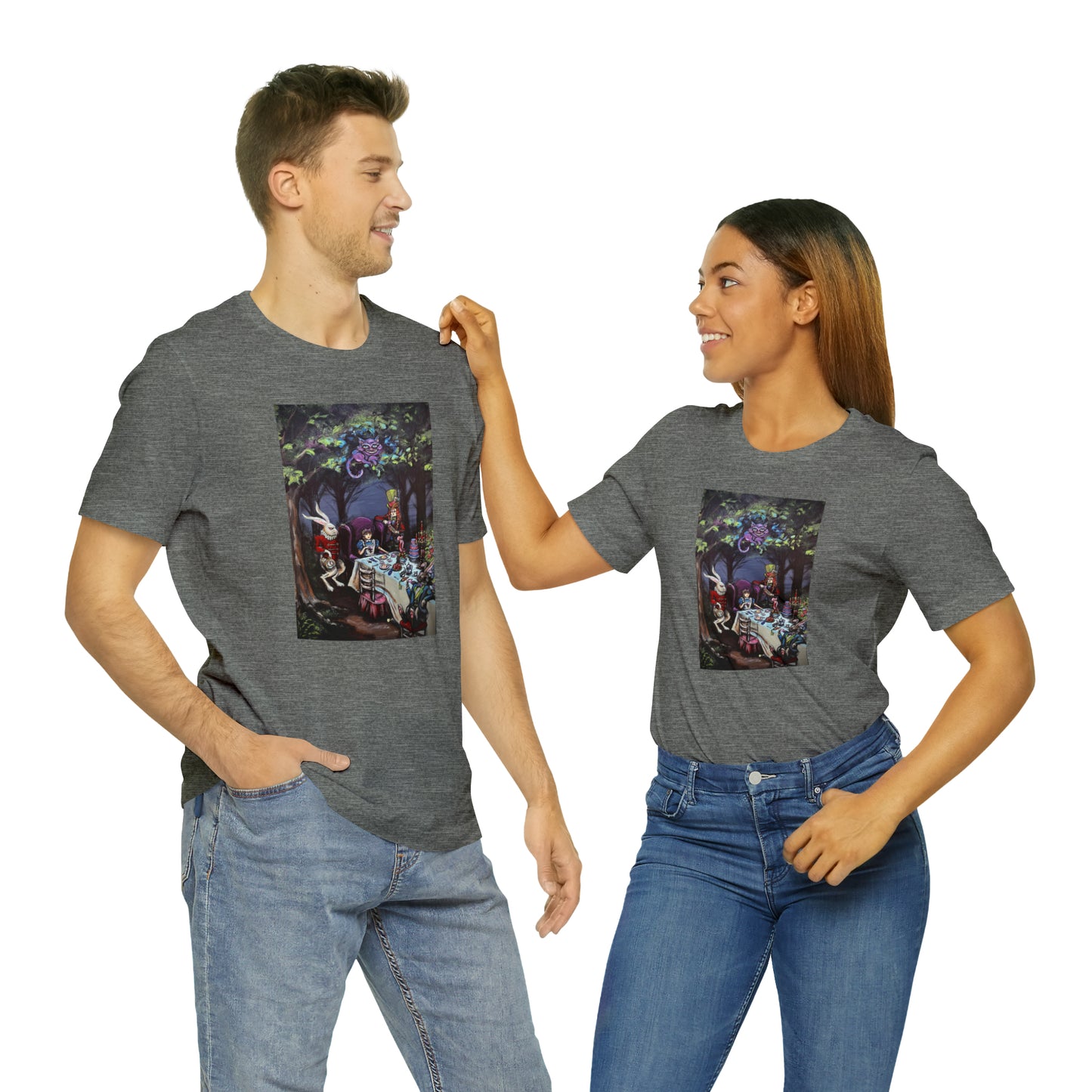 Scared & Alone Richard Lael's "Mad Hatter's Tea Party" Unisex Gallery Tee