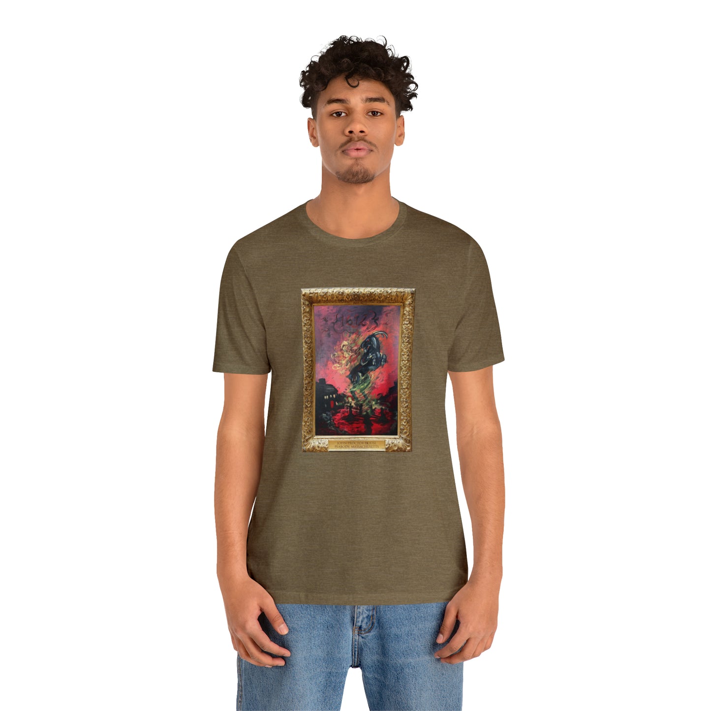 Scared & Alone Richard-Lael's "Proctor House" Unisex Gallery Tee (Single Image)