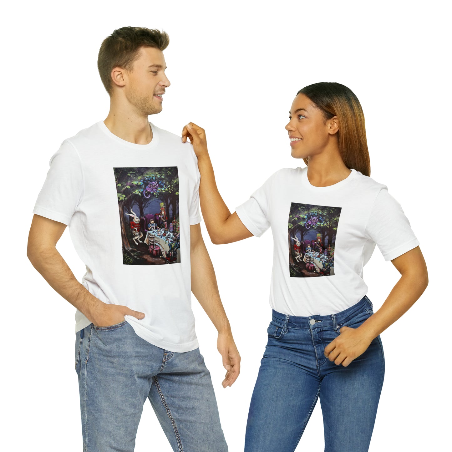 Scared & Alone Richard Lael's "Mad Hatter's Tea Party" Unisex Gallery Tee